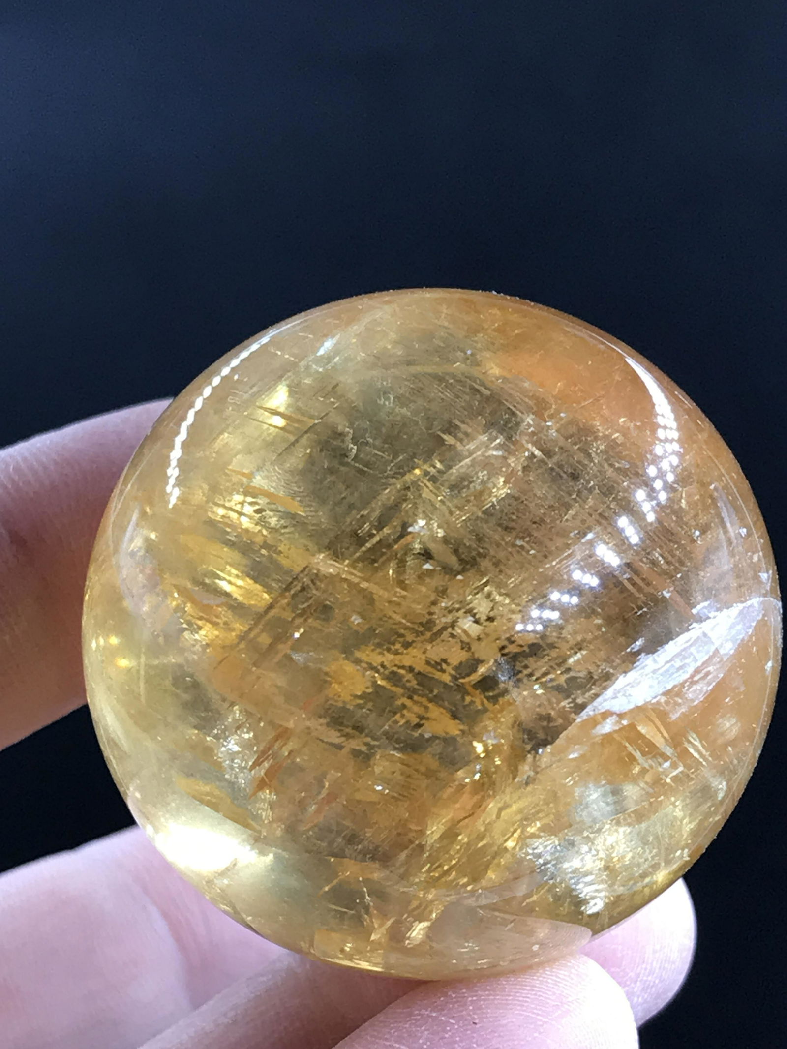 Golden Honey Calcite Sphere (1 of 5)