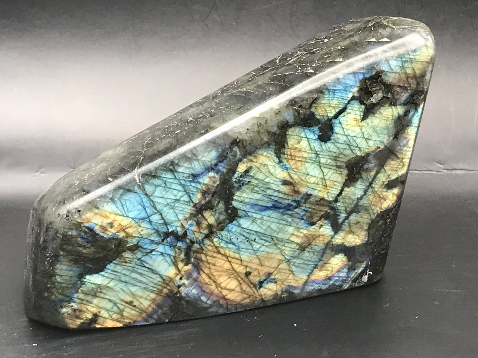Labradorite Polished Freeform: Labradorite Polished Freeform Madagascar