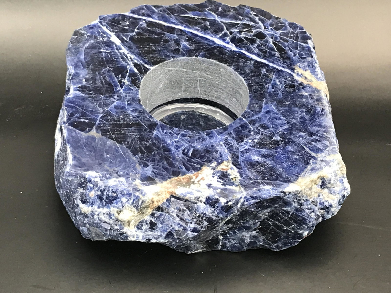 Sodalite Candle Holder: Sodalite Candle Holder