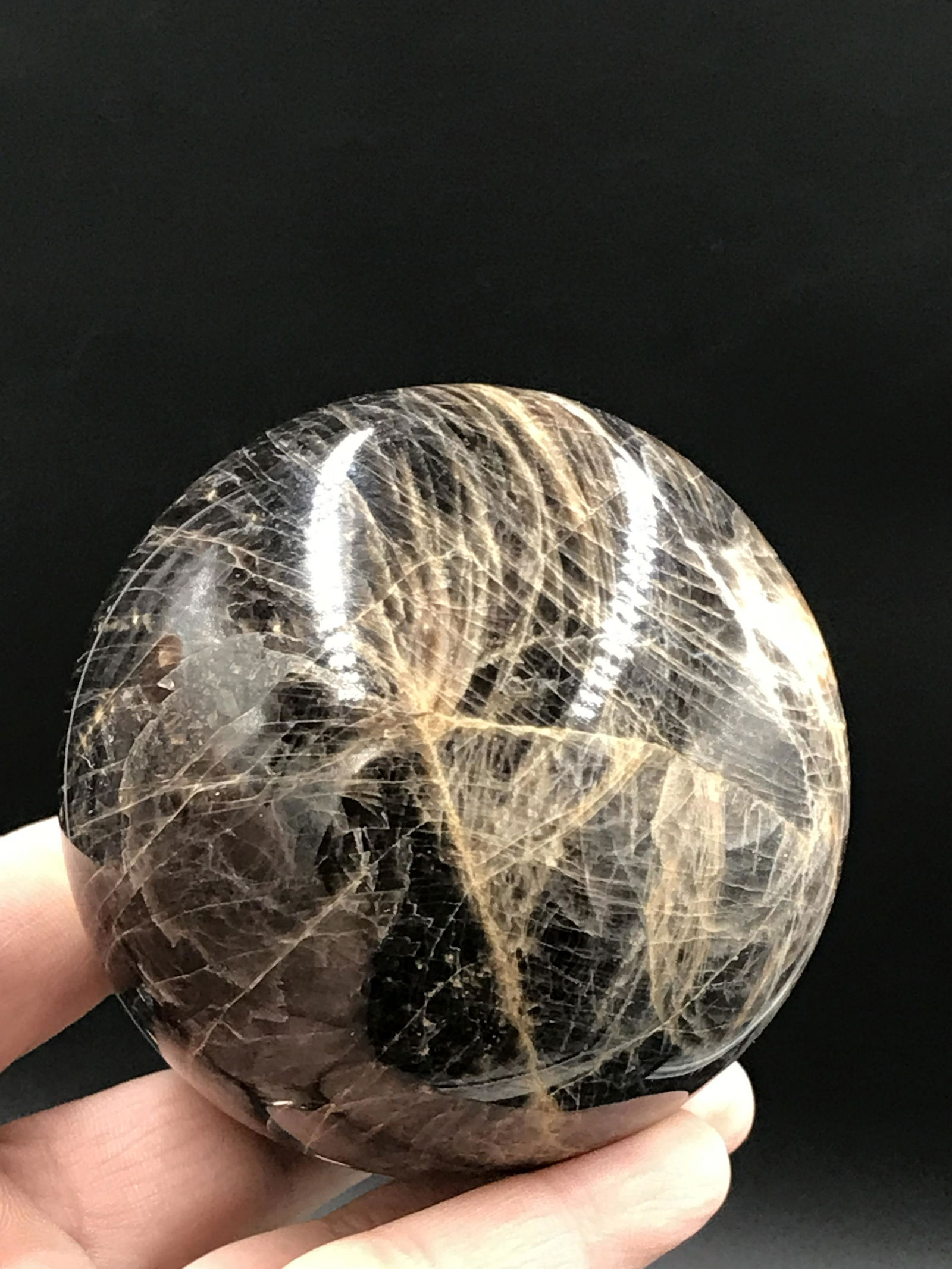 Black Moonstone Sphere (1 of 4)