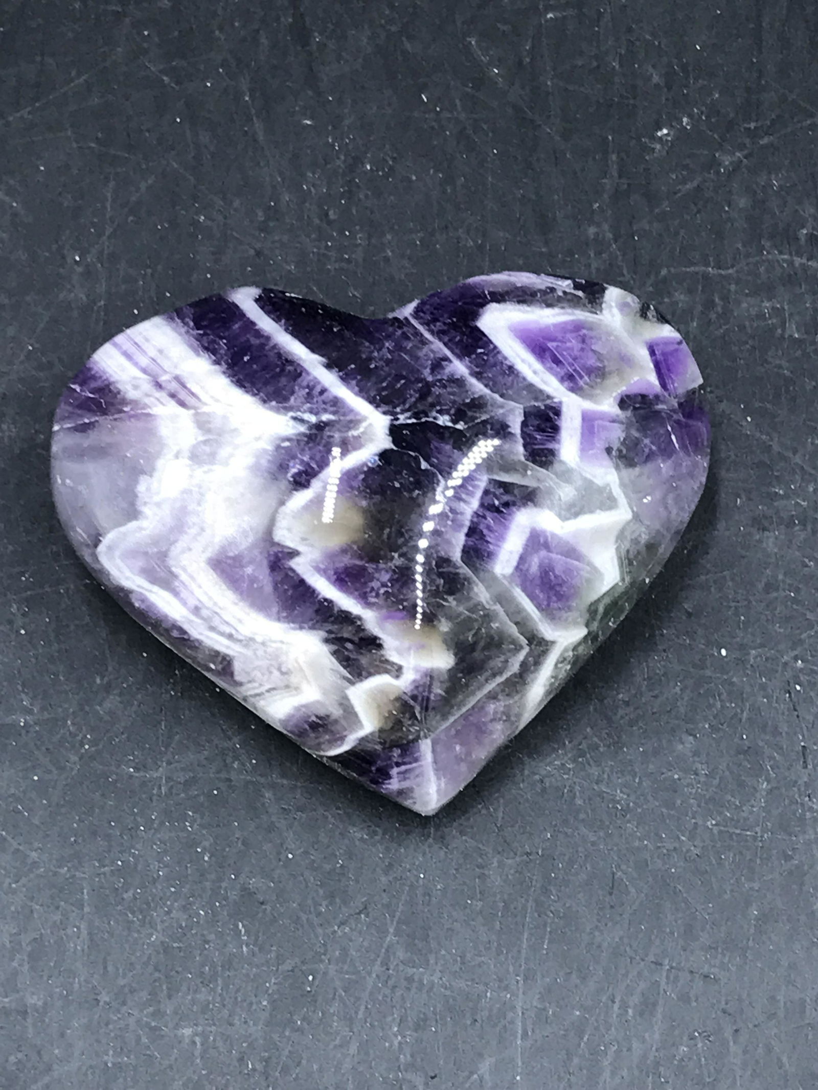 Chevron Amethyst Heart (1 of 5)