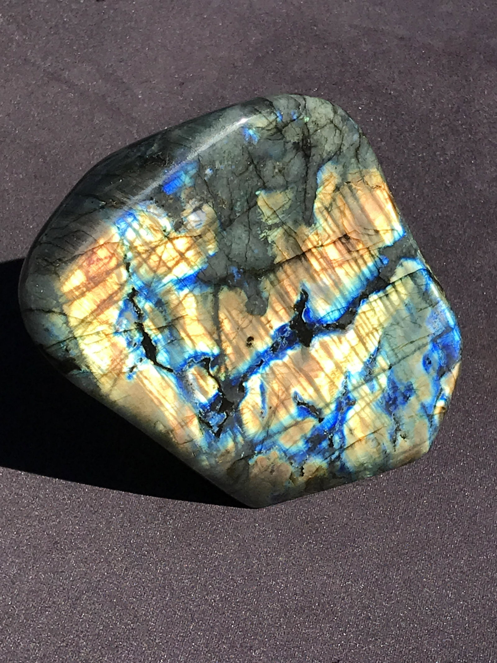 Rock, Crystal, Natural, Decor, Collectible, Freeform, Carving: Labradorite Freeform Madagascar 3lb