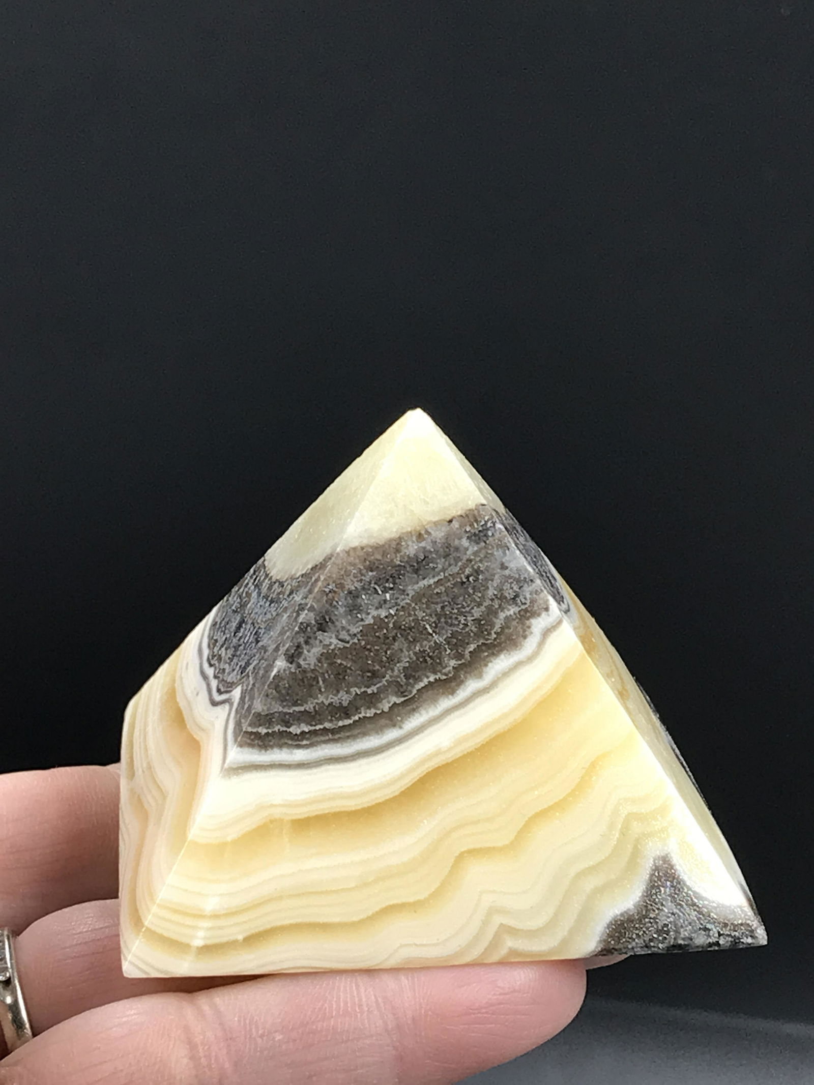 Rock, Crystal, Natural, Decor, Collectible, Carving, Pyramid (1 of 4)