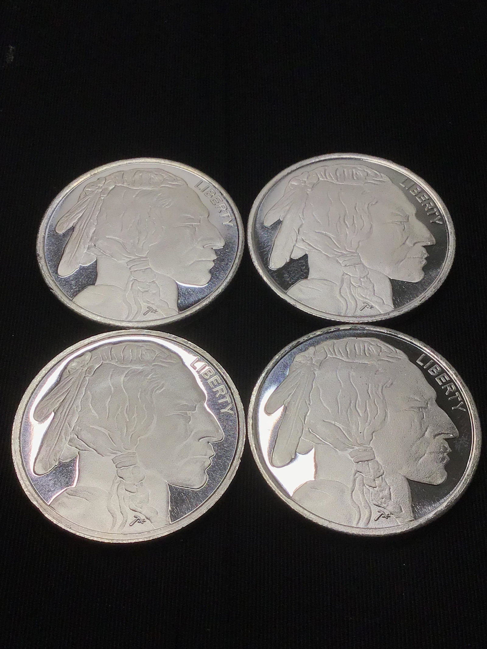 4 - 1/2 Troy ounce silver rounds (1 of 1)
