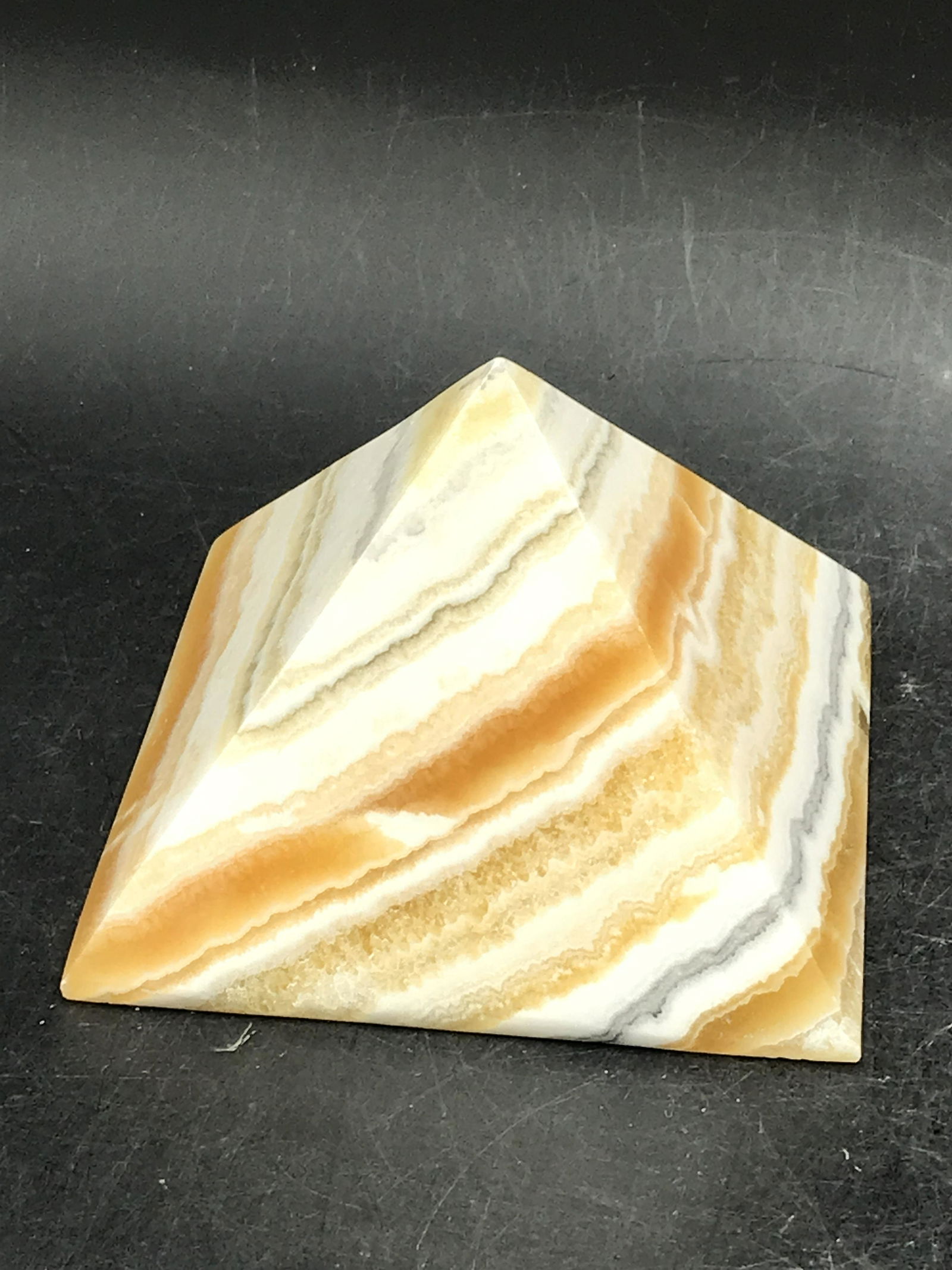 Rock, Crystal, Natural, Decor, Collectible, Carving, Pyramid (1 of 5)