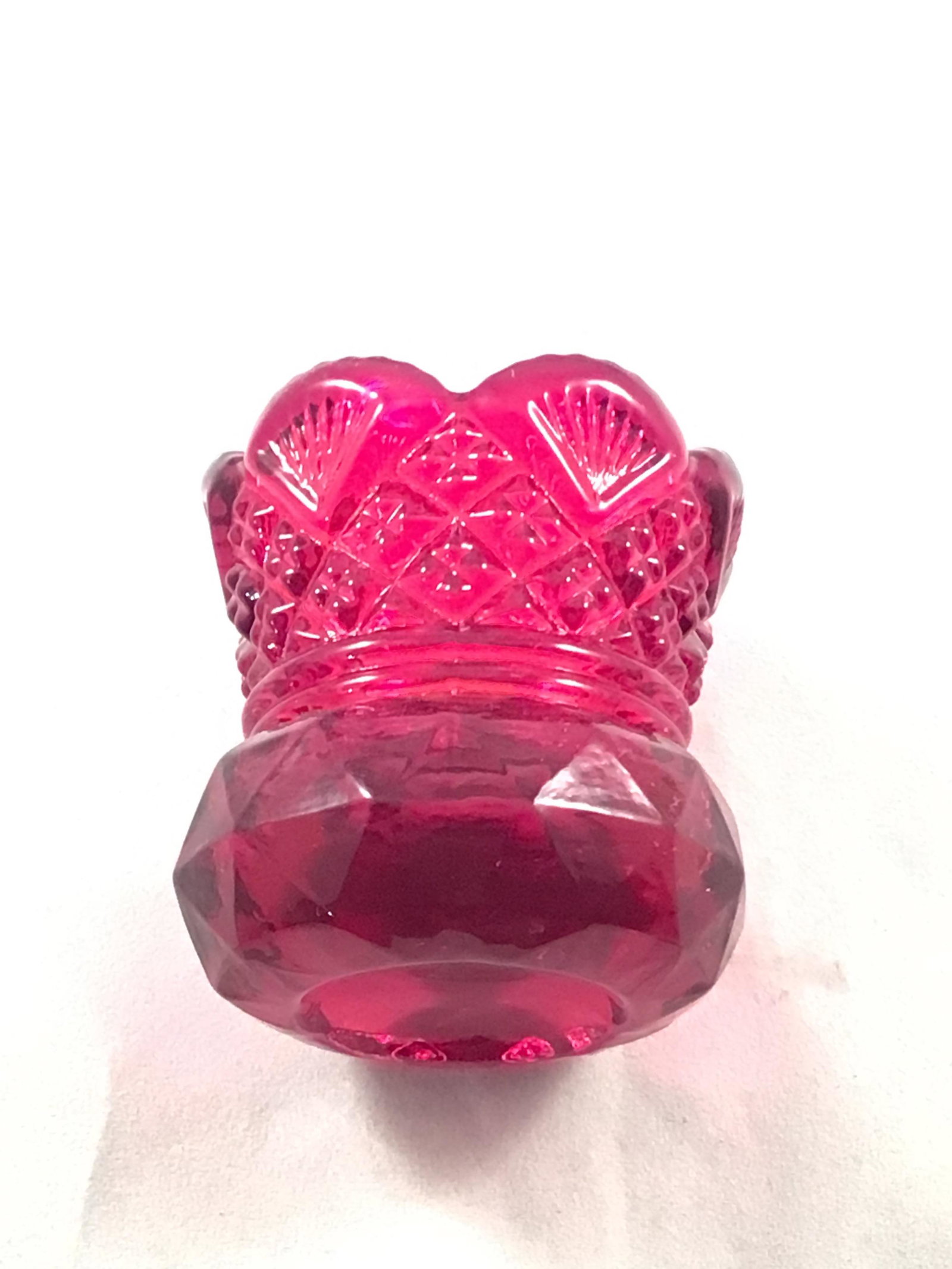 Ruby red toothpick holder: Ruby red toothpick holder