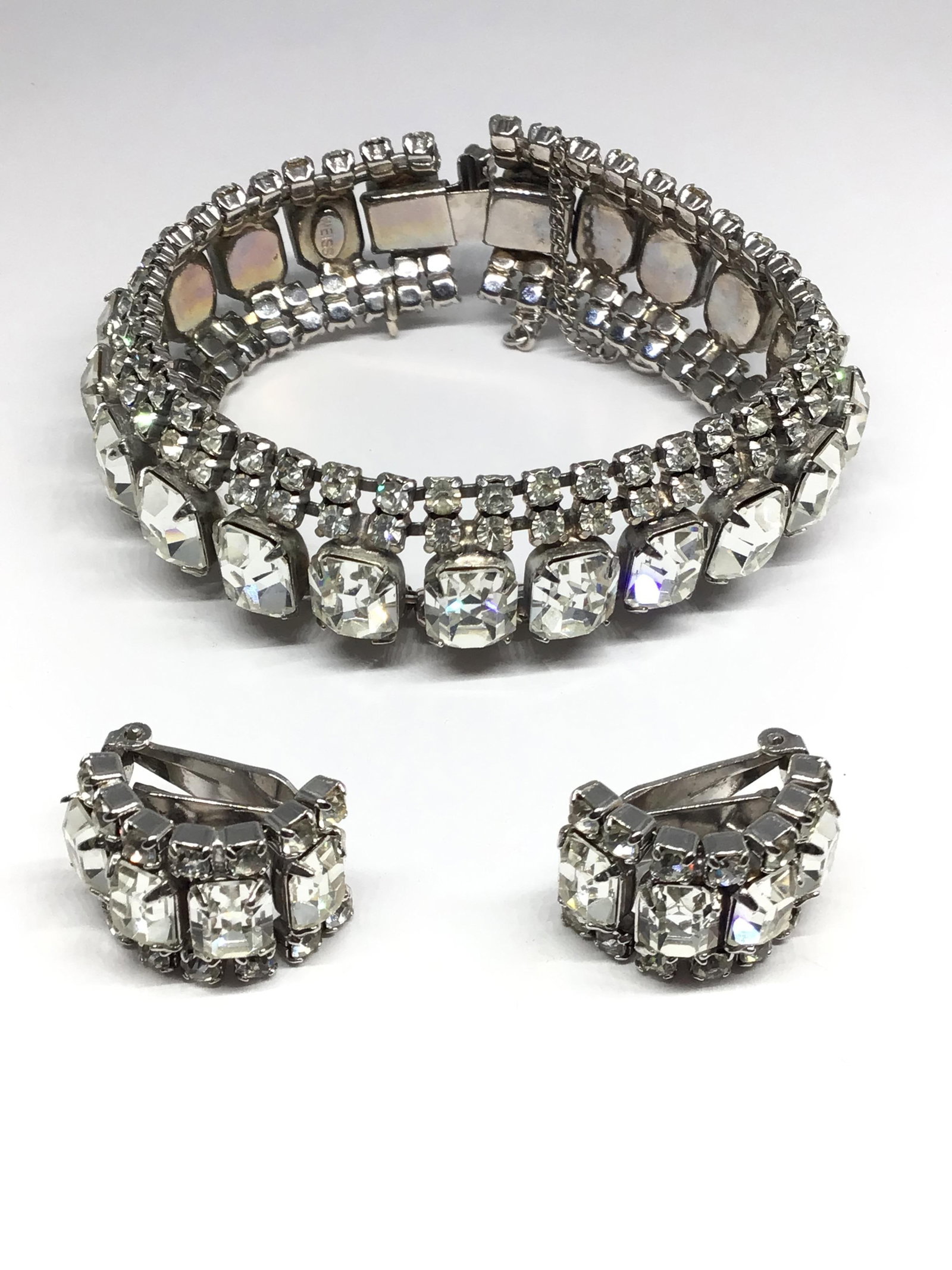 1940â€™s Weiss bracelet & earrings (1 of 4)