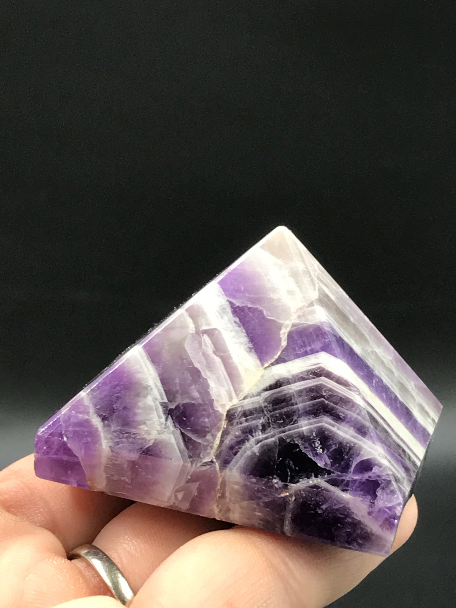 Rock, Crystal, Natural, Decor, Collectible, Carving, Pyramid (1 of 4)