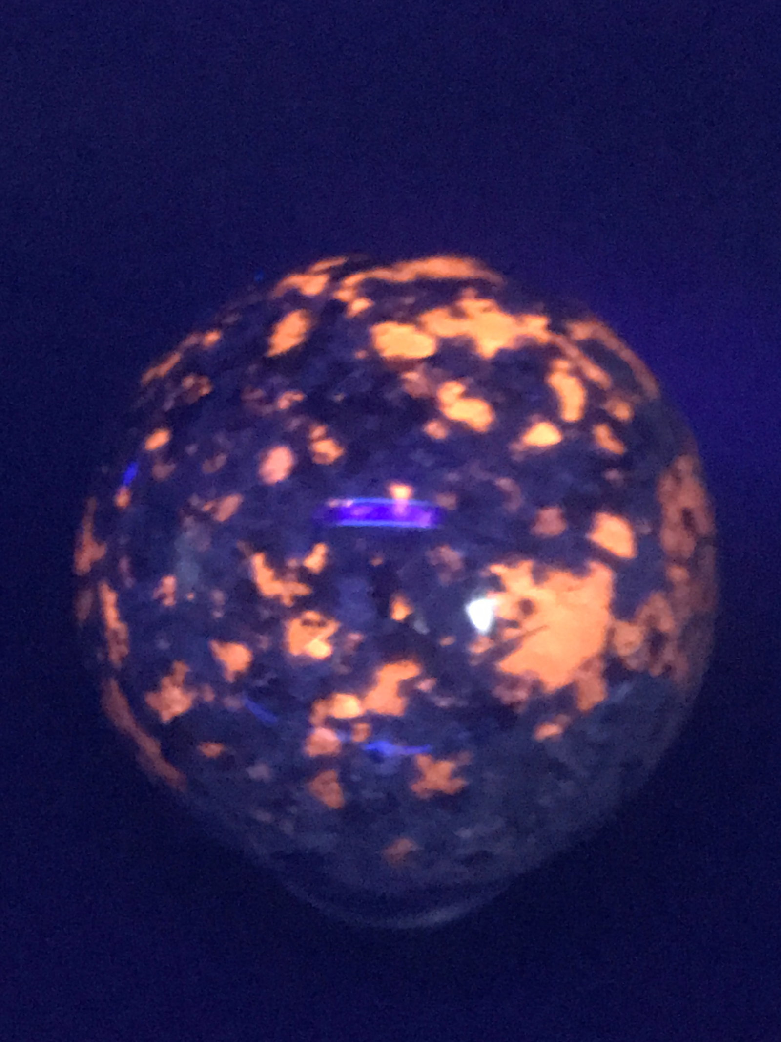 Rock, Crystal, Natural, Decor, Collectible, Carving, Sphere, Fluorescent (1 of 3)