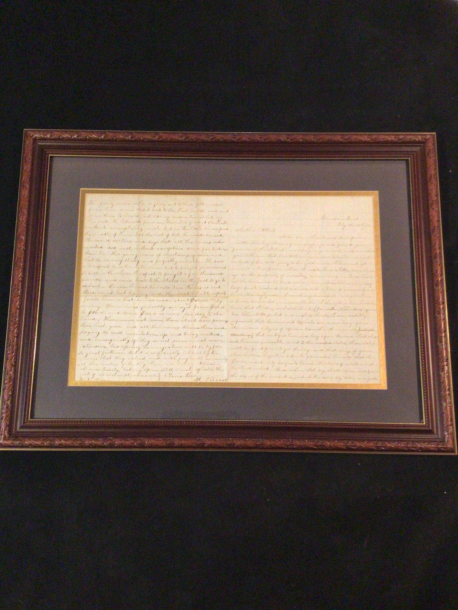 Slavery and goldmines ALCS Camden Point Mo., 1863 (1 of 7)