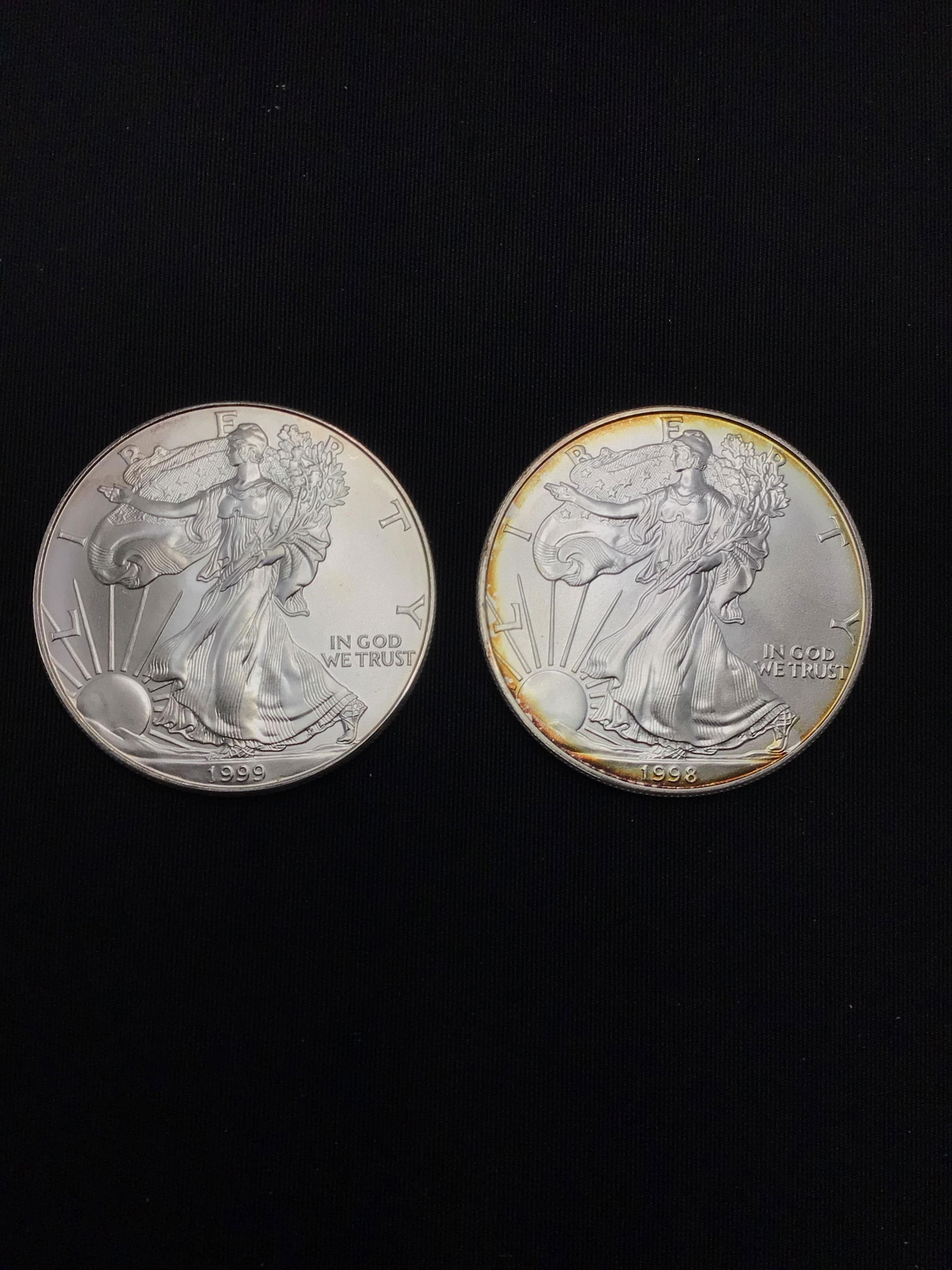 1998 & 1999 US Silver Eagles (1 of 2)