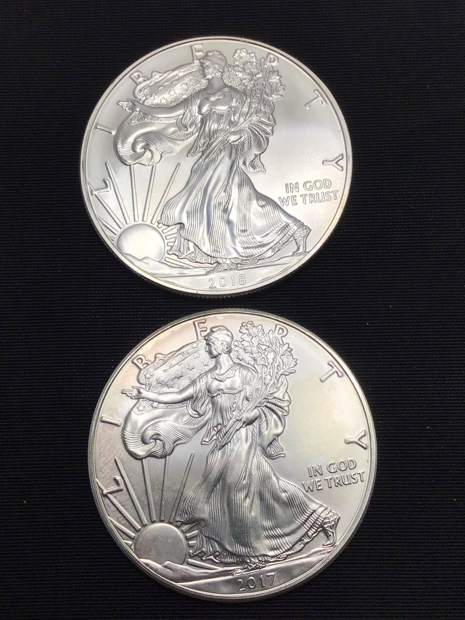 2017 and 2018 silver eagles: 2017 and 2018 silver eagles