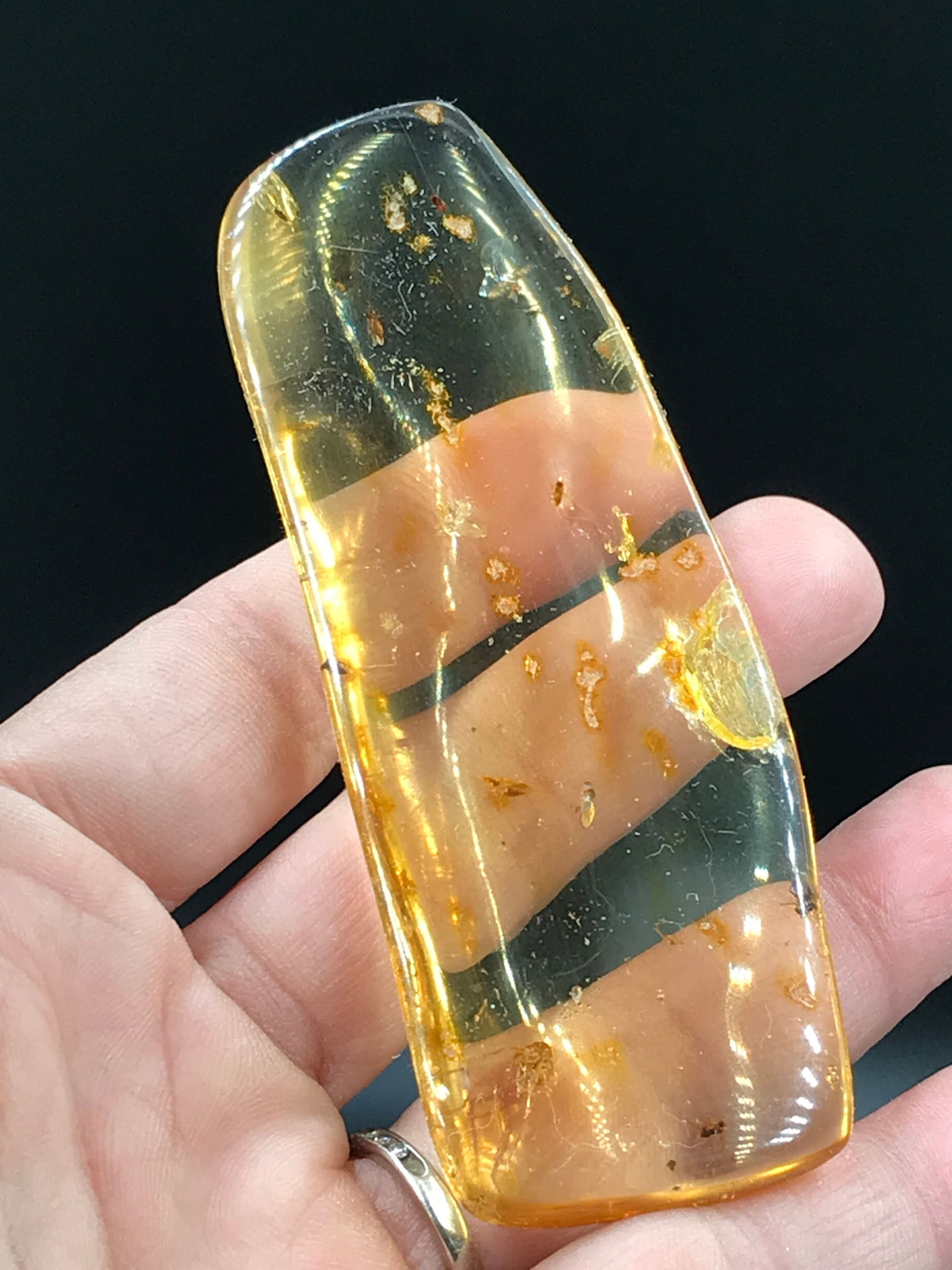 Amber, Fossil, Natural, Collectible, Specimen, Insect: Amber (Copal) with Insect Inclusion Colombia 10 M.Y.O. 20g