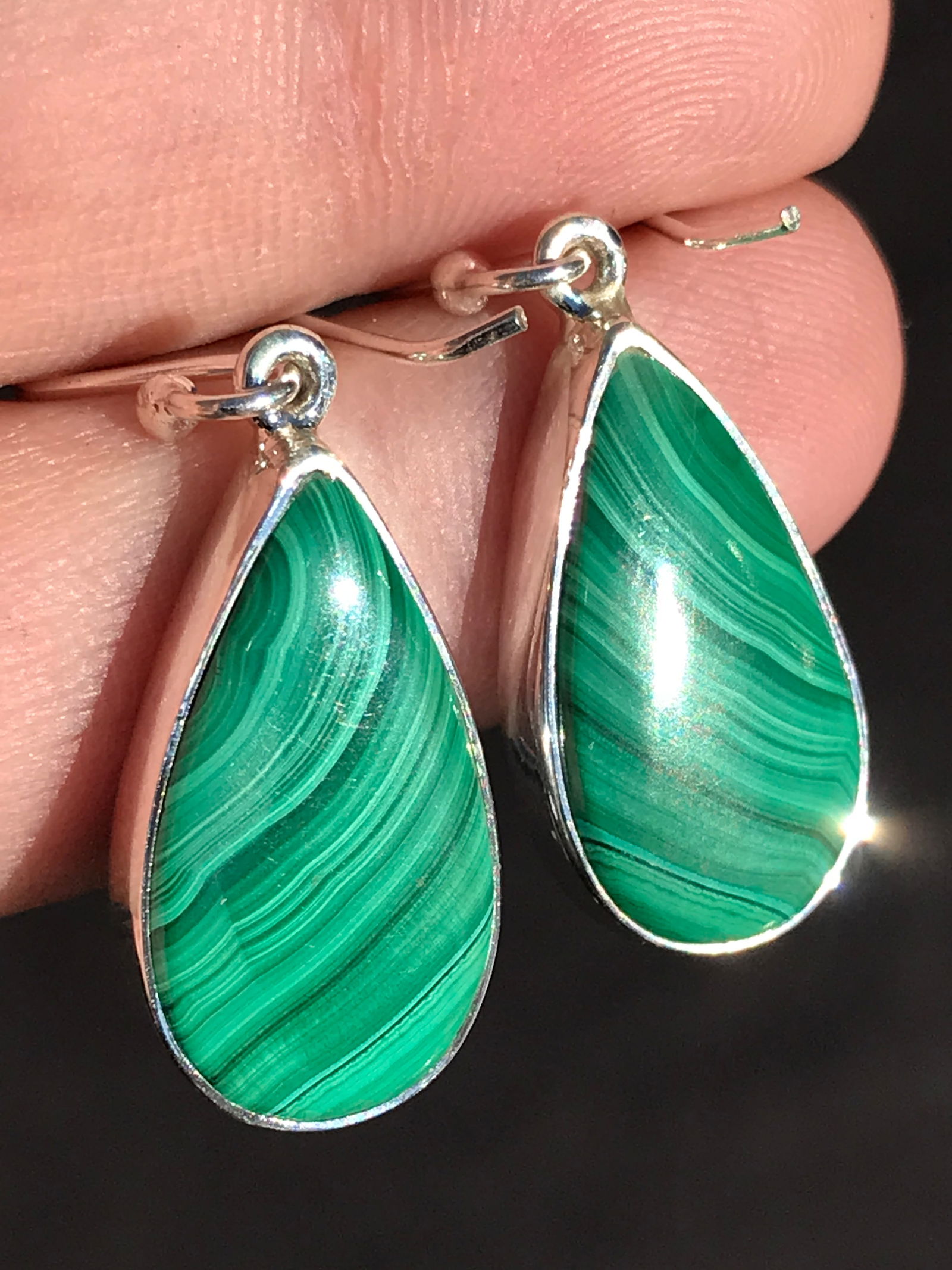 Rock, Crystal, Natural, Jewelry, Ear Rings, Sterling (1 of 4)