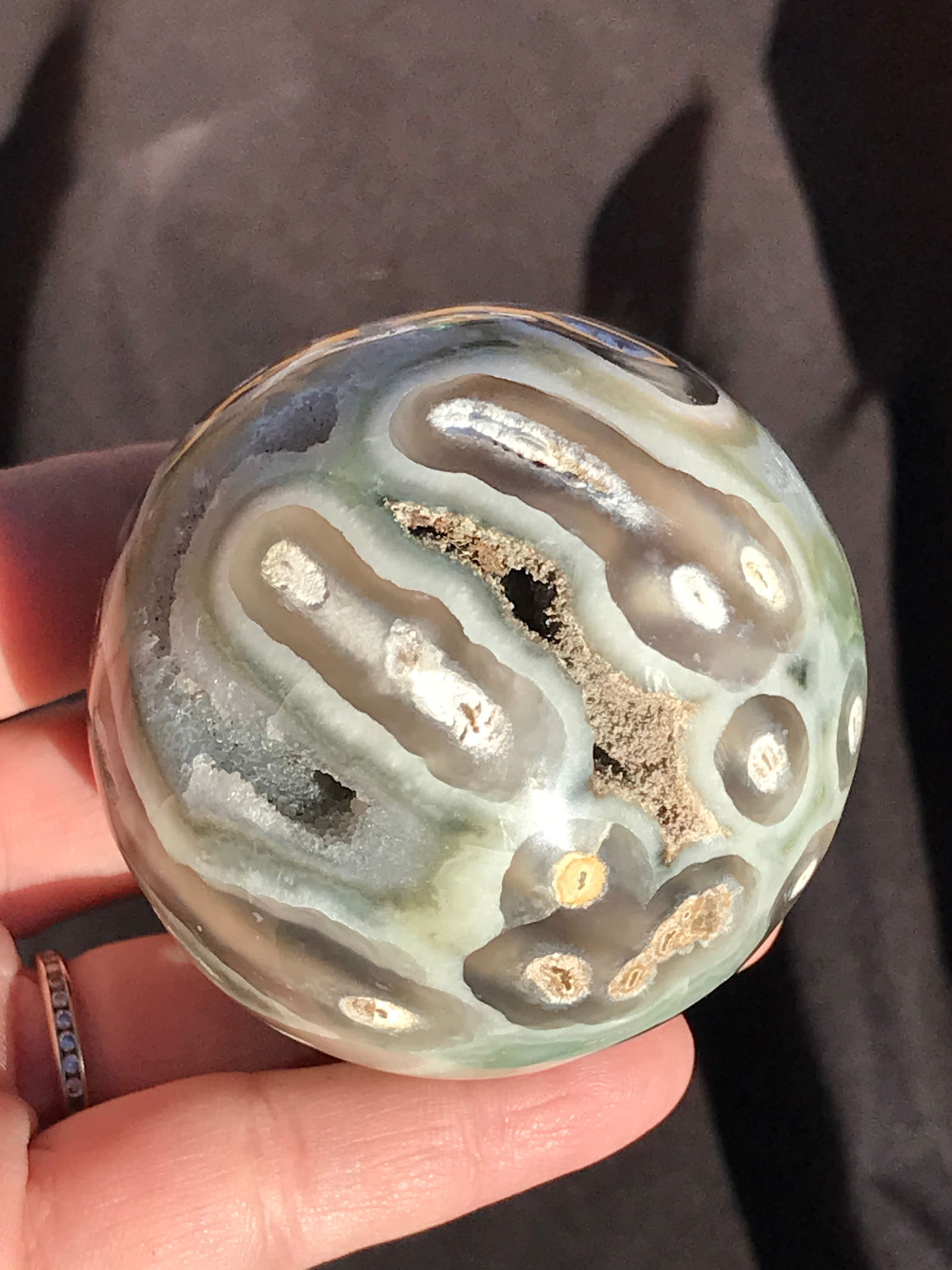 Rock, Crystal, Natural, Decor, Collectible, Carving, Sphere (1 of 5)