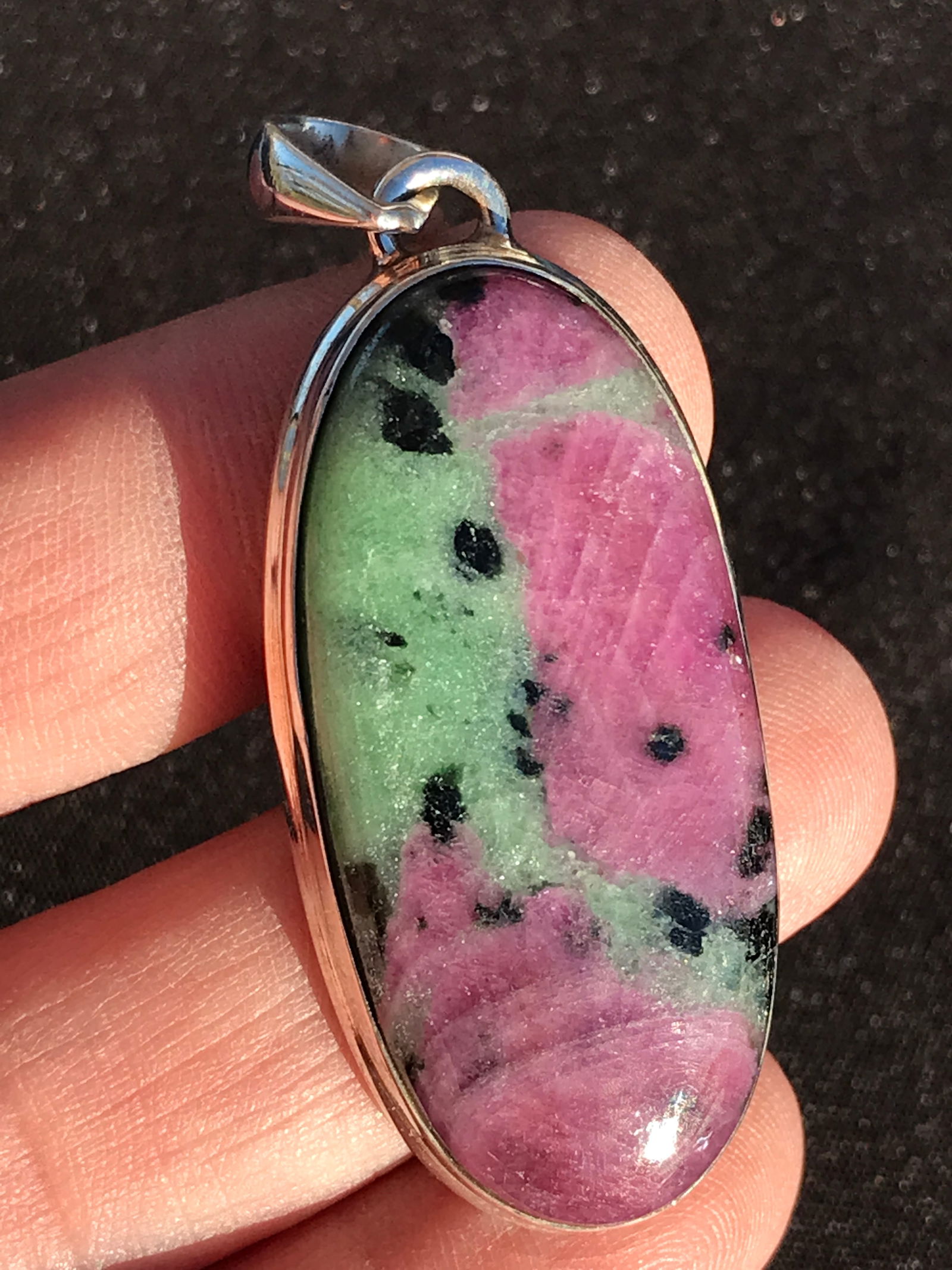 Rock, Crystal, Natural, Jewelry, Pendant, Sterling (1 of 5)