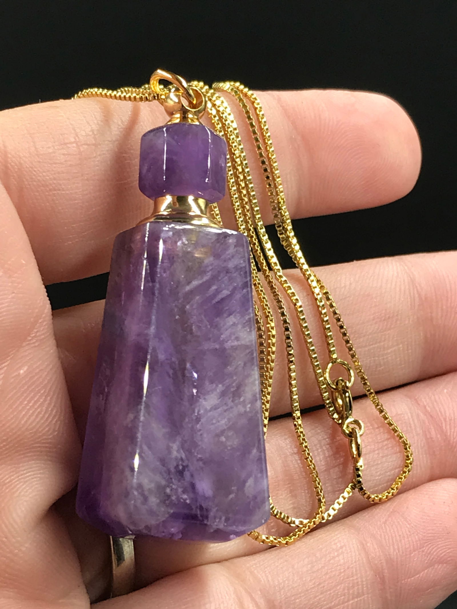 Rock, Crystal, Natural, Decor, Collectible, Carving, Jewelry, Pendant, Perfume Bottle (1 of 4)