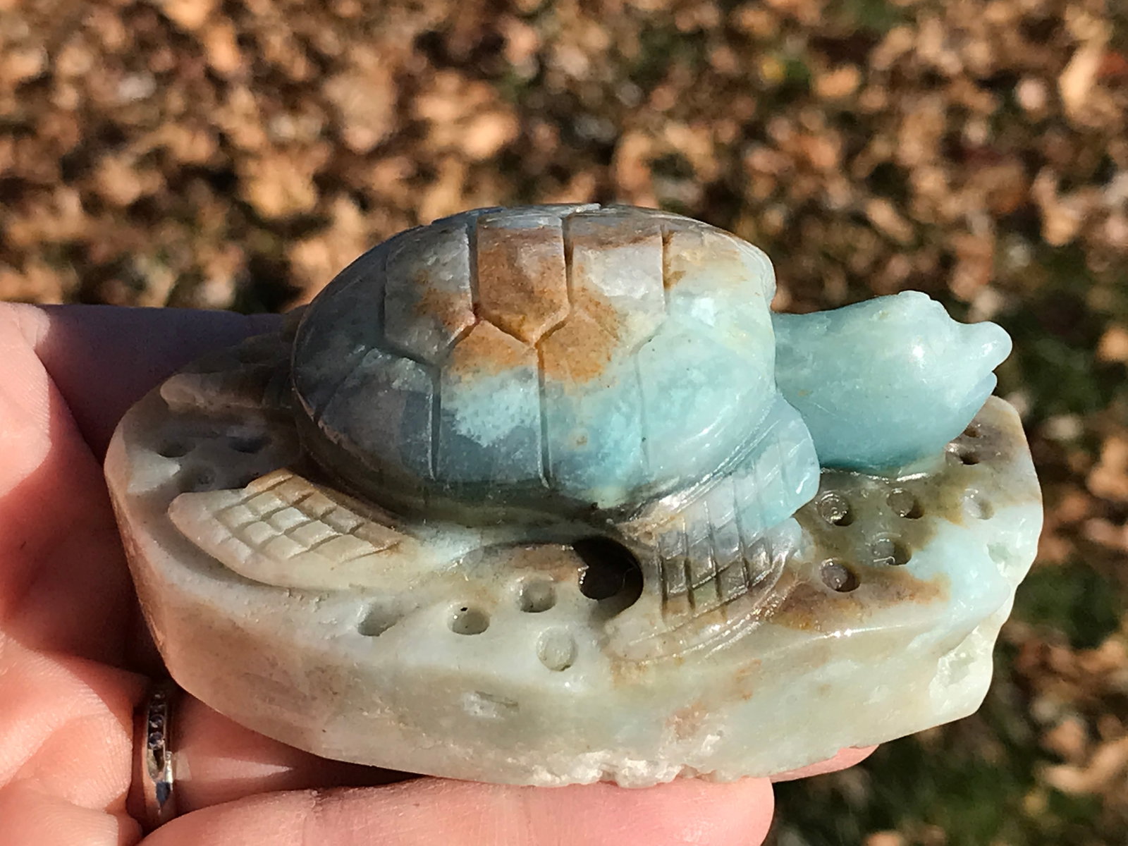 Rock, Crystal, Natural, Decor, Collectible, Carving, Turtle (1 of 5)