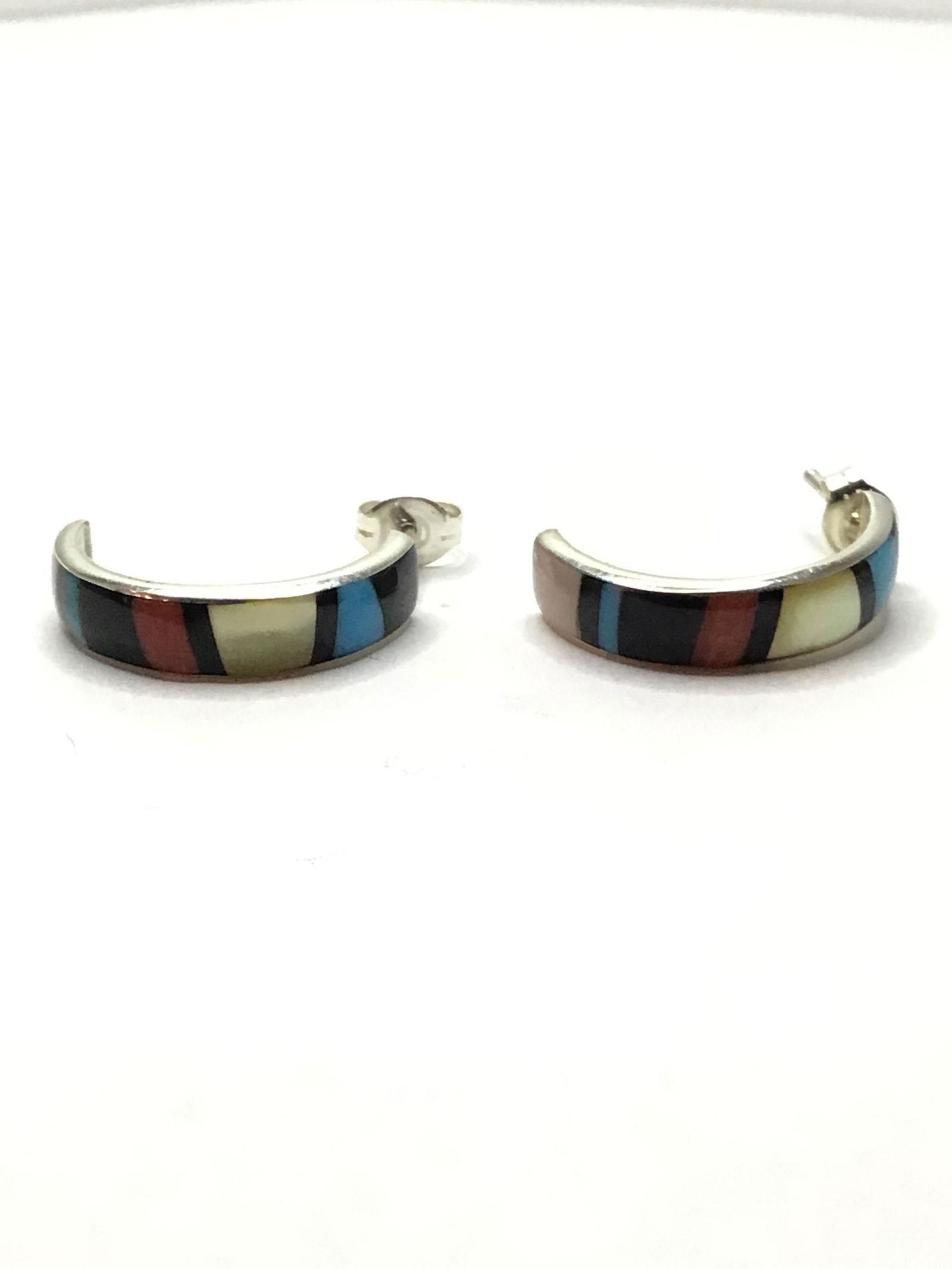 Zuni handmade earrings (1 of 3)