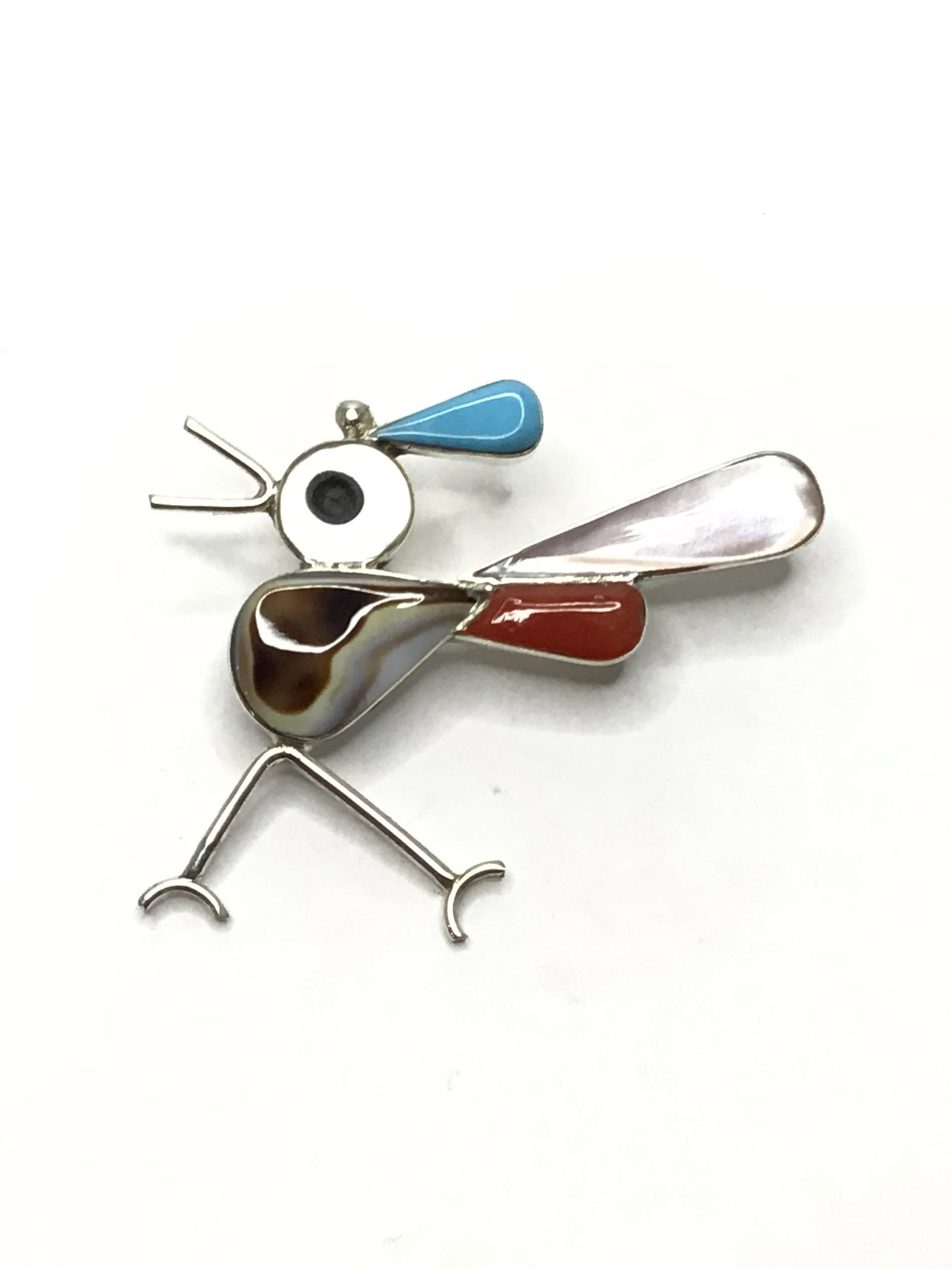 Zuni handmade brooch/pendant (1 of 3)