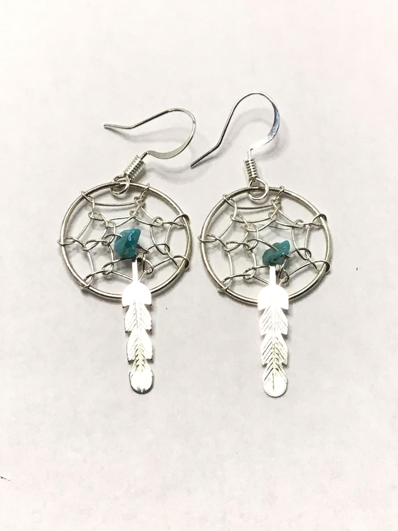 Navajo handmade dream catcher earrings (1 of 3)