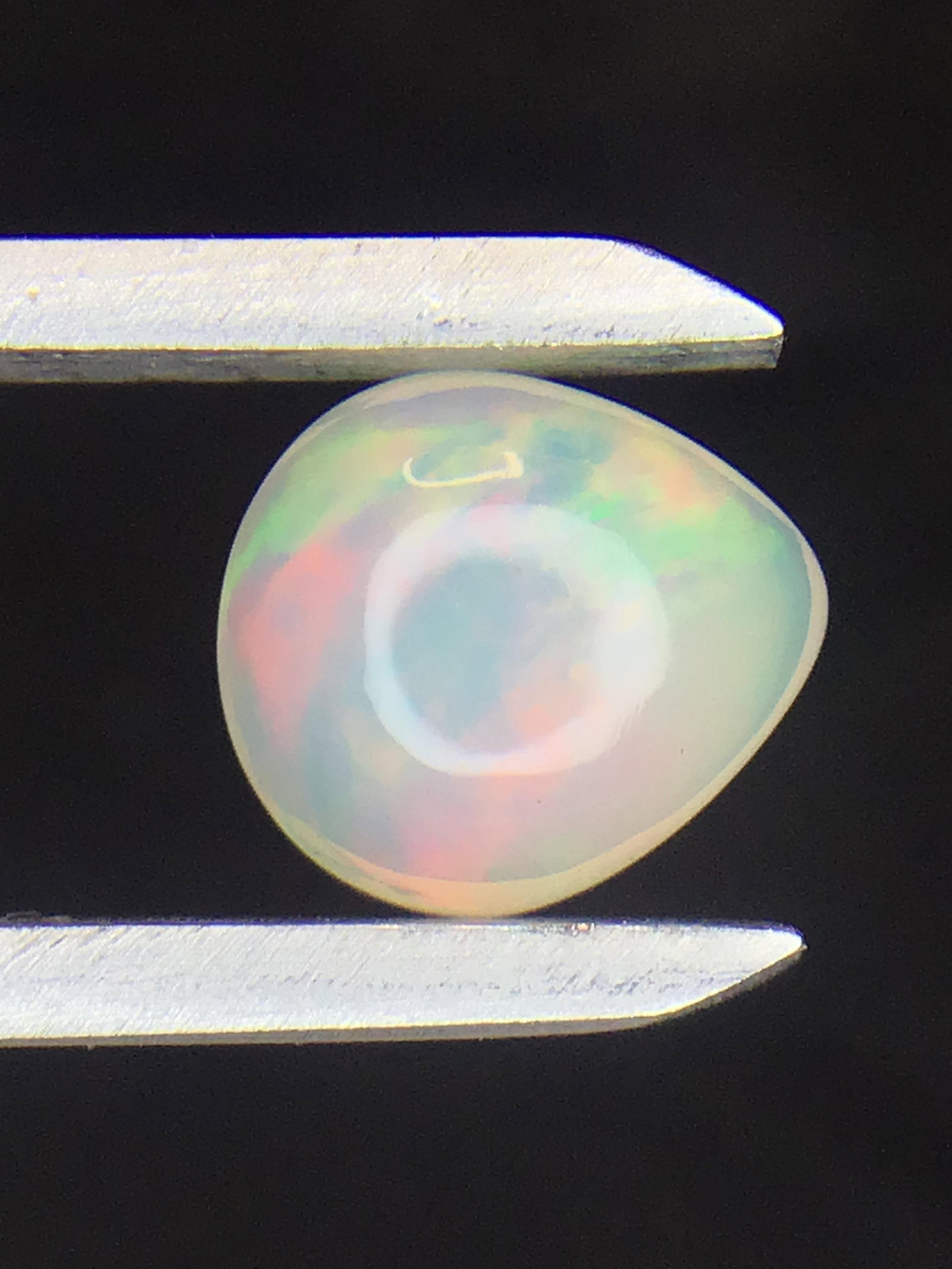 Opal 1.50 ct: Cabochon cut Opal from Ethiopia. 1.50 ct. .30 grams