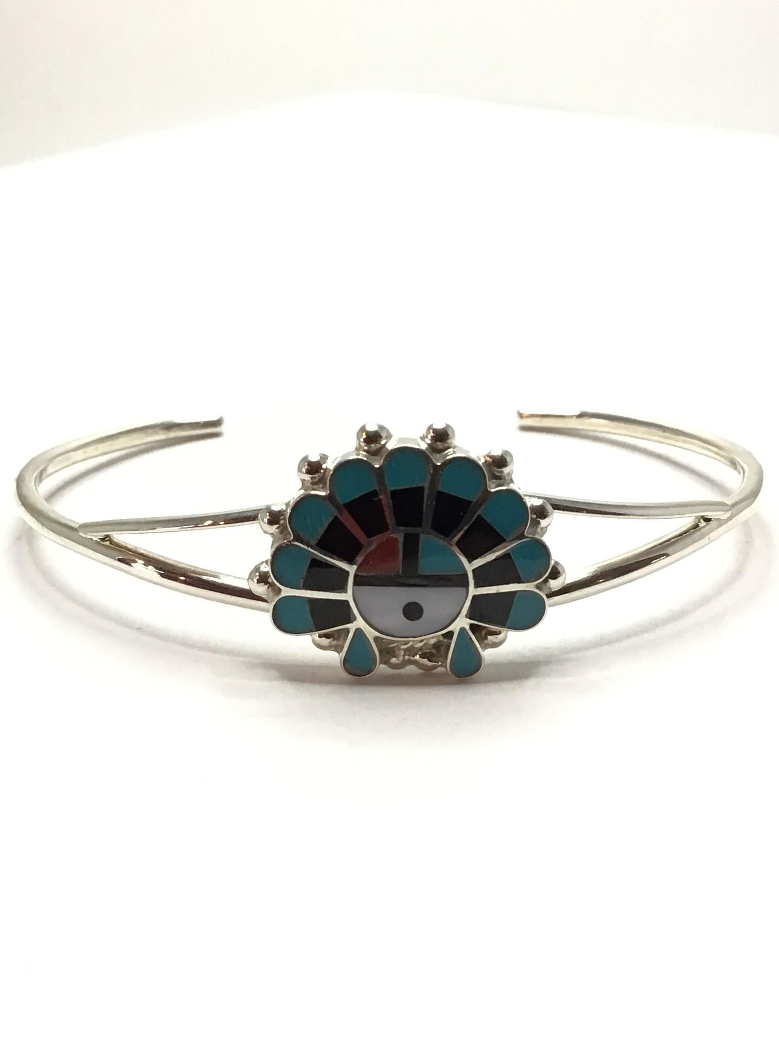 Zuni handmade cuff bracelet (1 of 4)