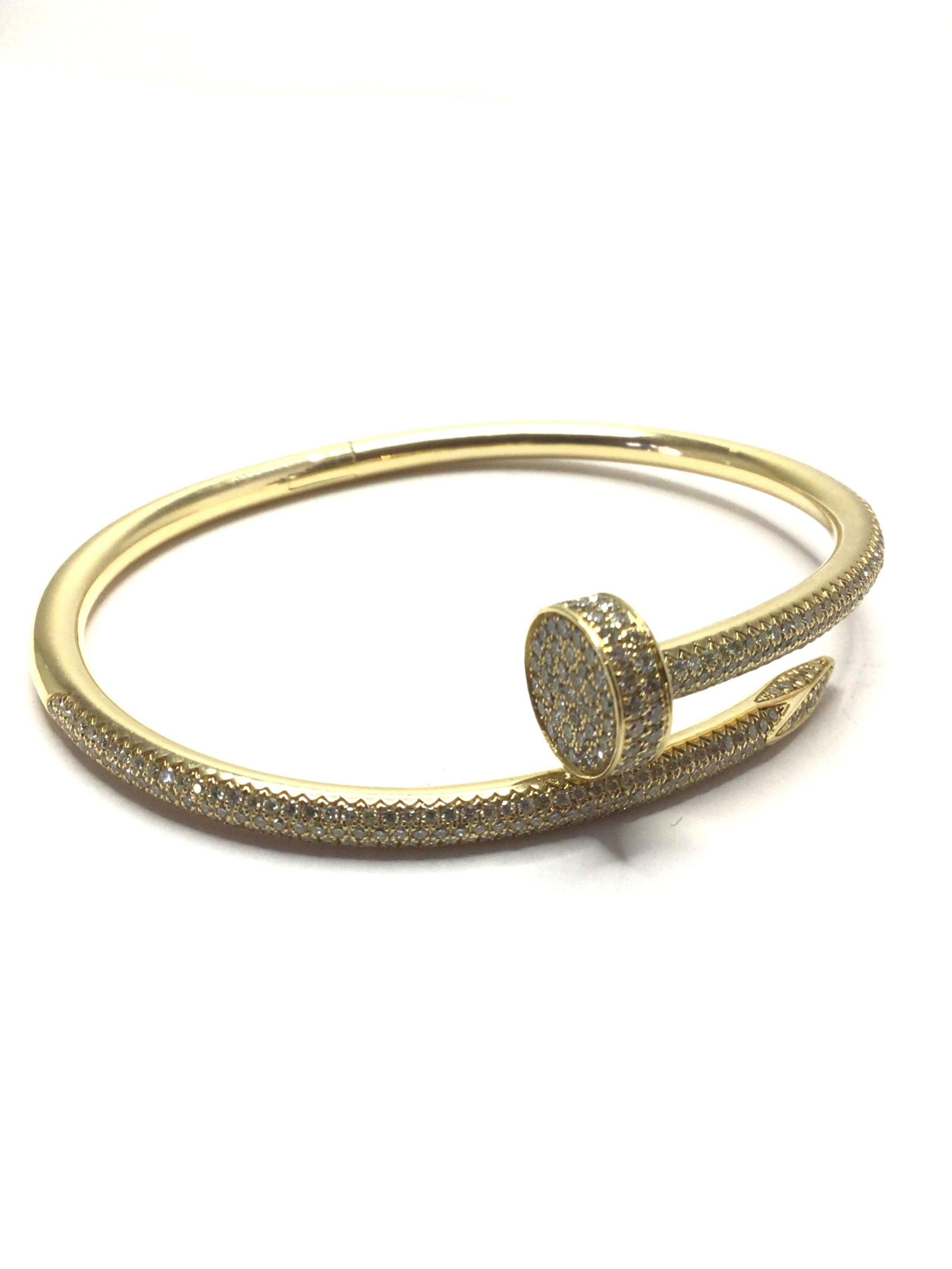 18k gold nail bracelet (1 of 5)