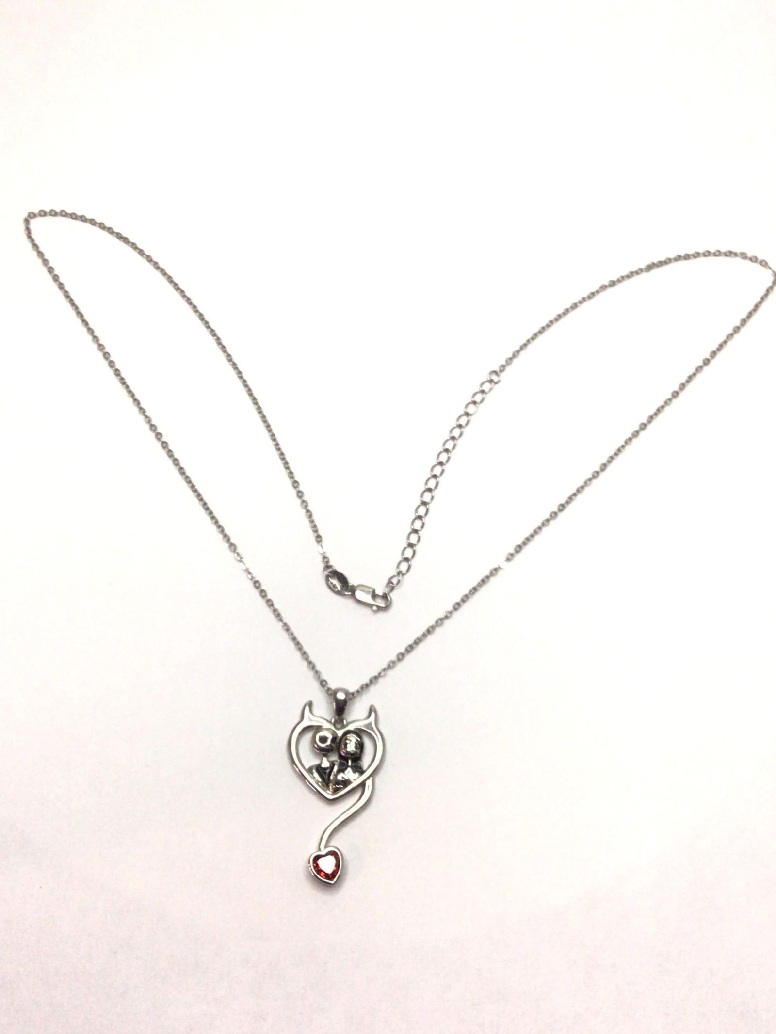 Sterling Silver necklace with pendant (1 of 3)