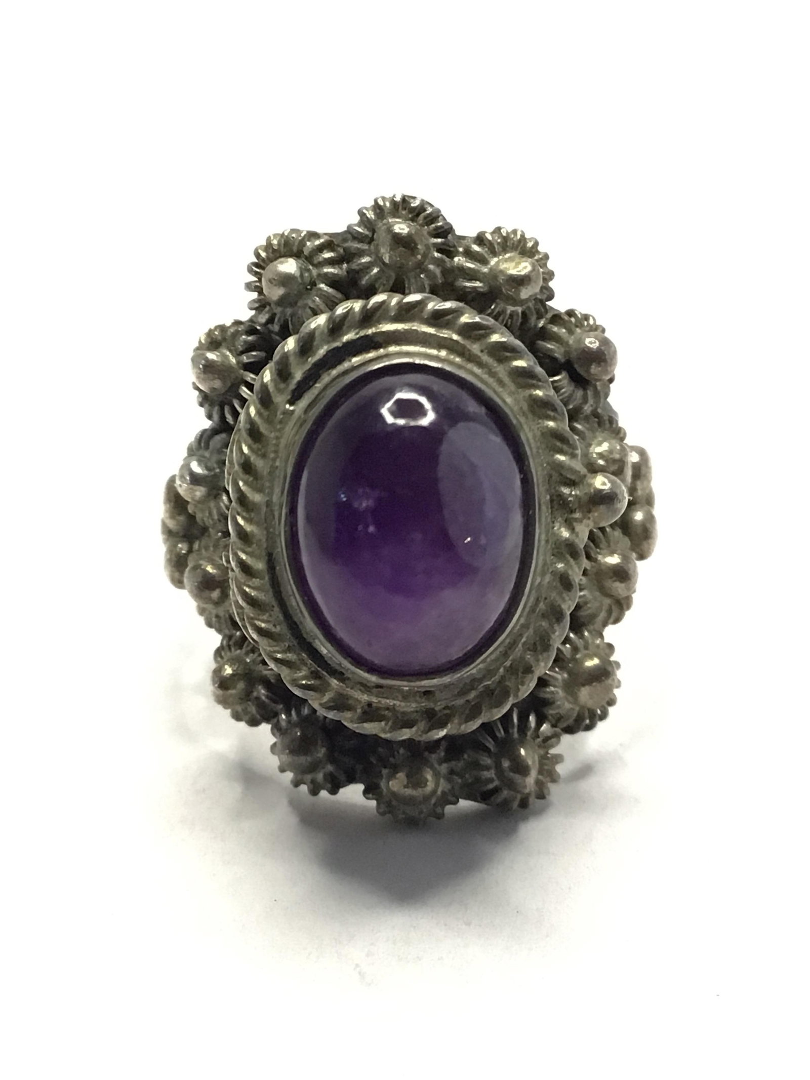 Sterling silver ring with secret compartment (1 of 4)