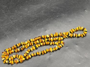 Amber, Baltic, Natural, Collectible, Necklace, Chip, Jewelry