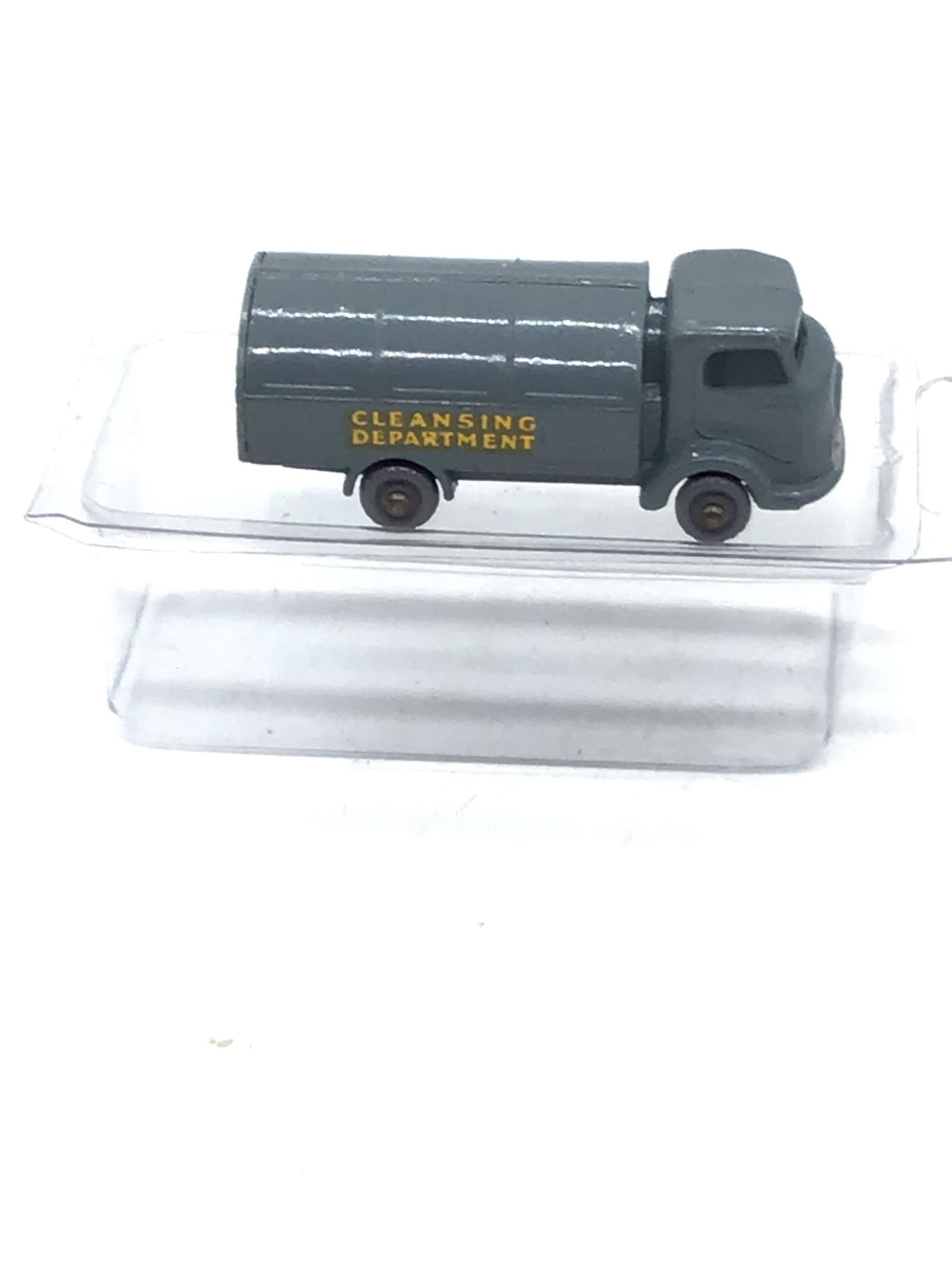 Vintage Lindsey matchbox cleaning department truck: Vintage Lindsey matchbox cleaning department truck