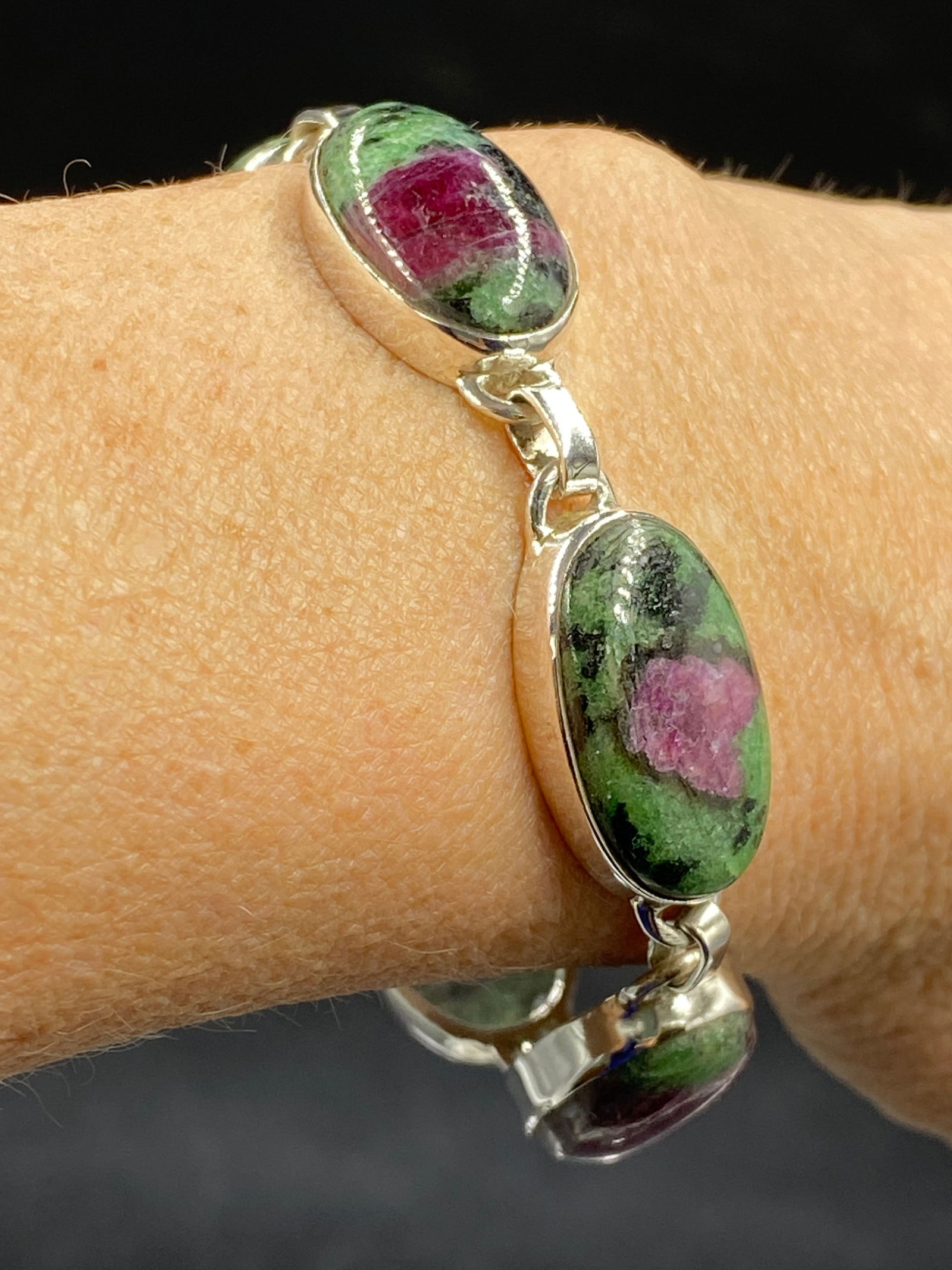 Rock, Crystal, Natural, Jewelry, Bracelet, Sterling (1 of 5)