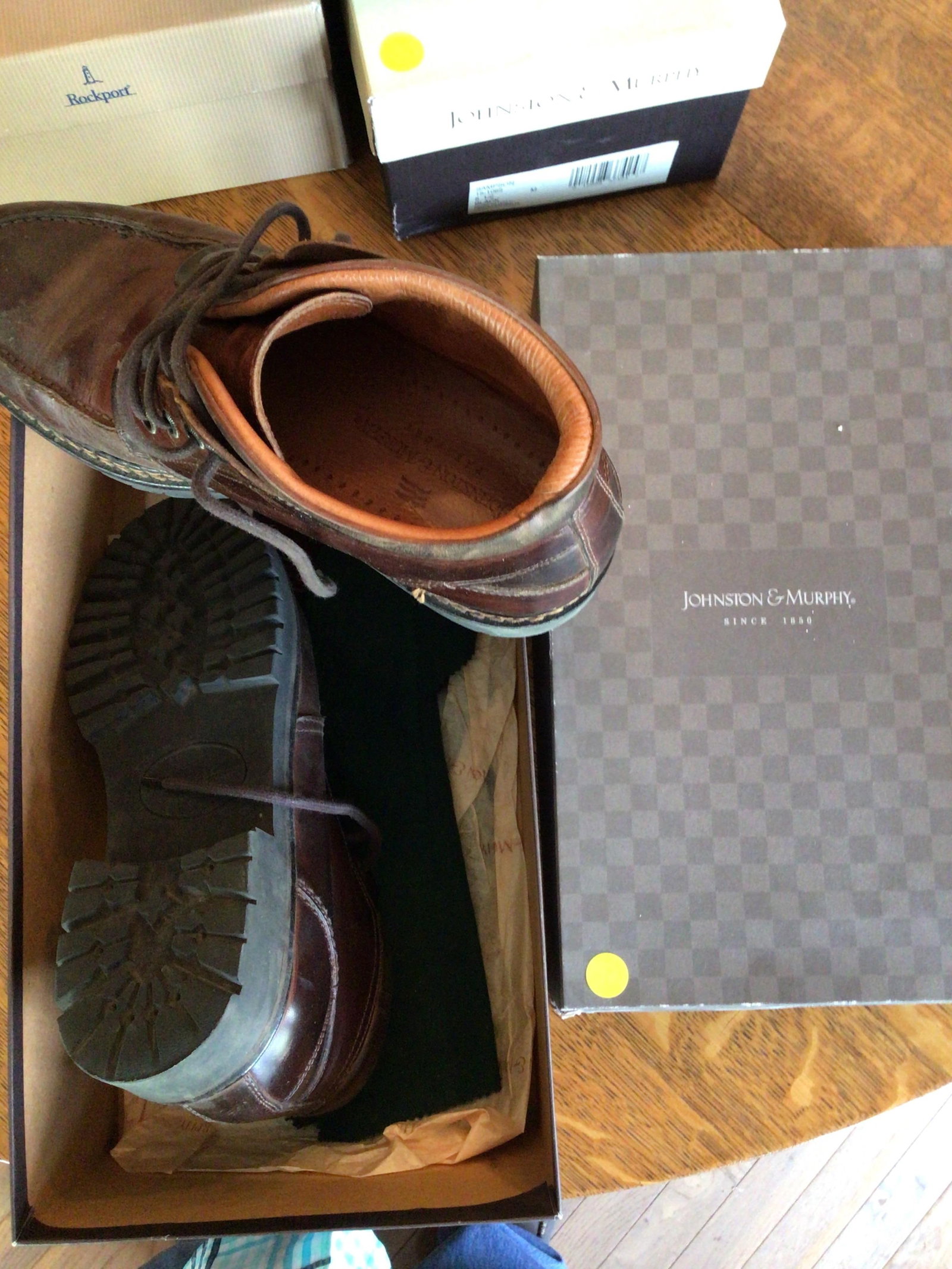 Johnson and Murphy boots 8 1/2 men’s: Pick up ONLY