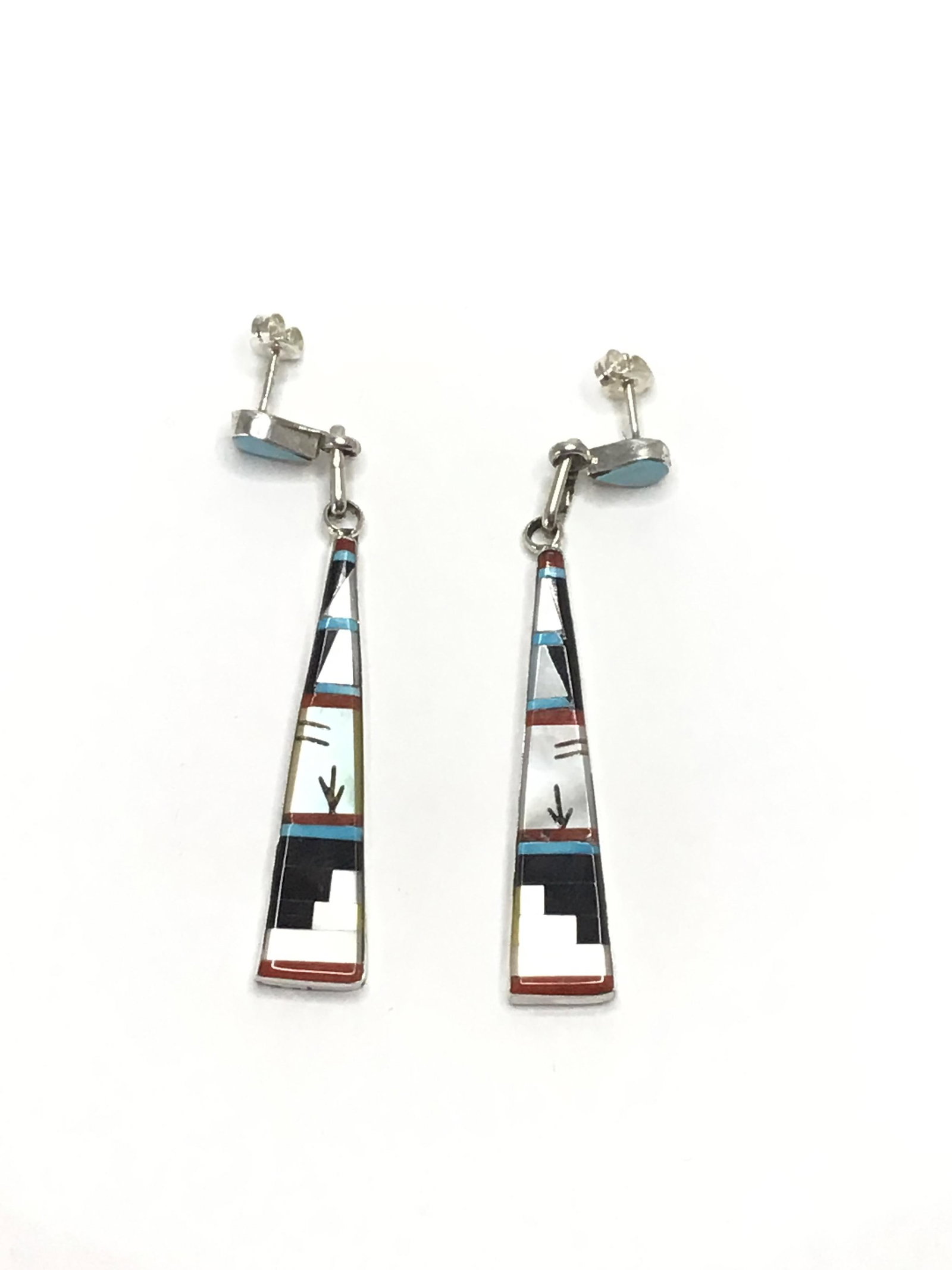Zuni handmade earrings (1 of 3)