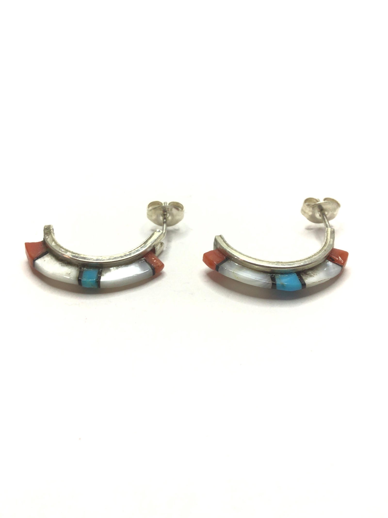 Zuni handmade earrings (1 of 3)