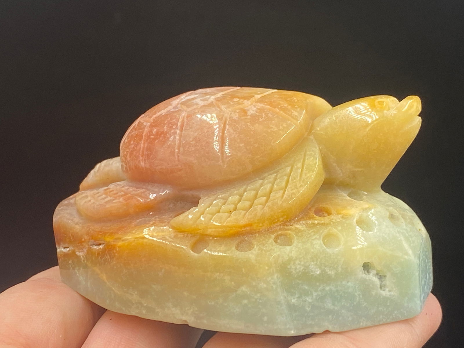 Rock, Crystal, Natural, Decor, Collectible, Carving, Turtle (1 of 5)