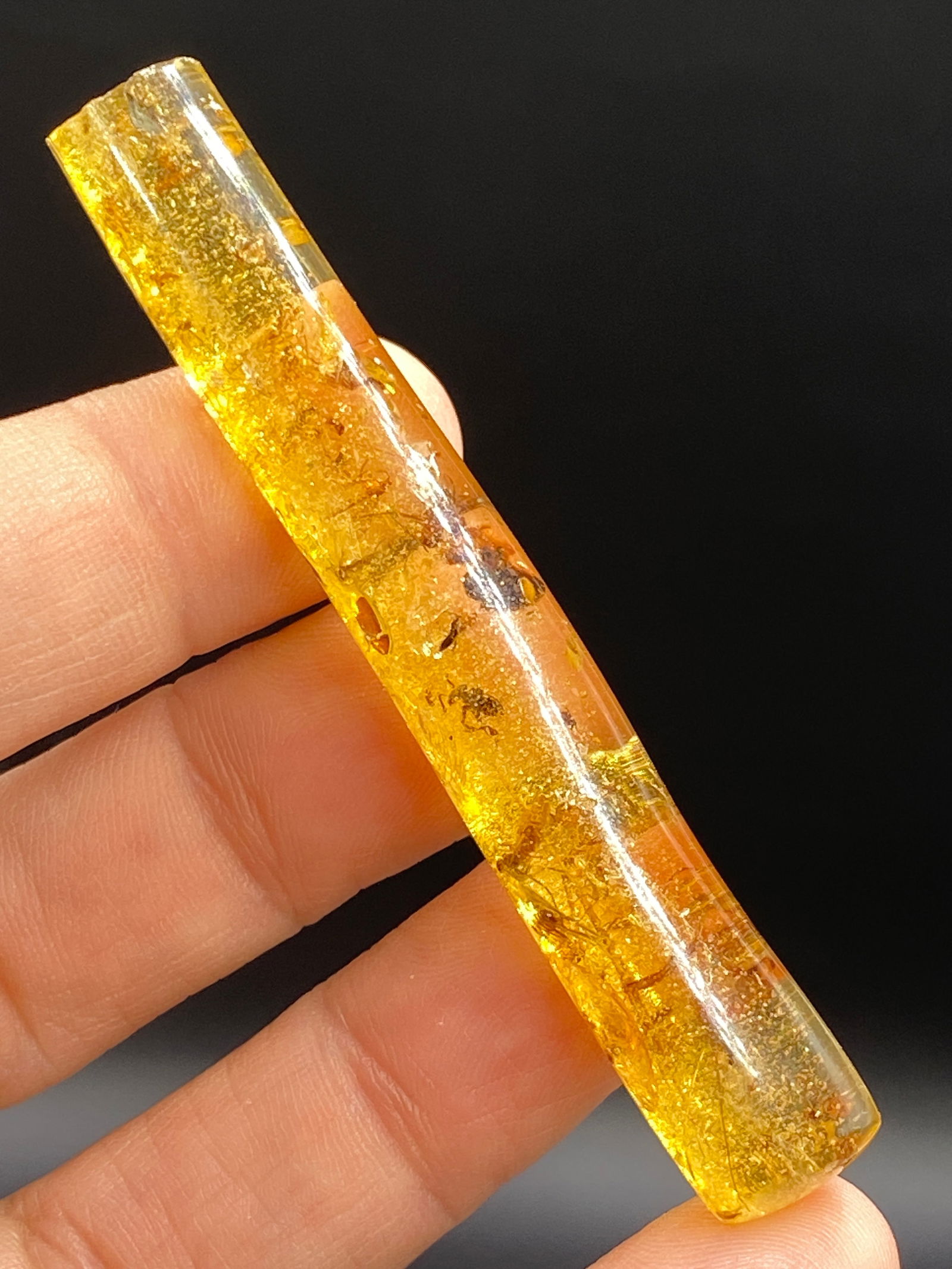 Amber, Fossil, Natural, Collectible, Specimen, Insect: Amber (Copal) with Insect Inclusions Colombia 5g