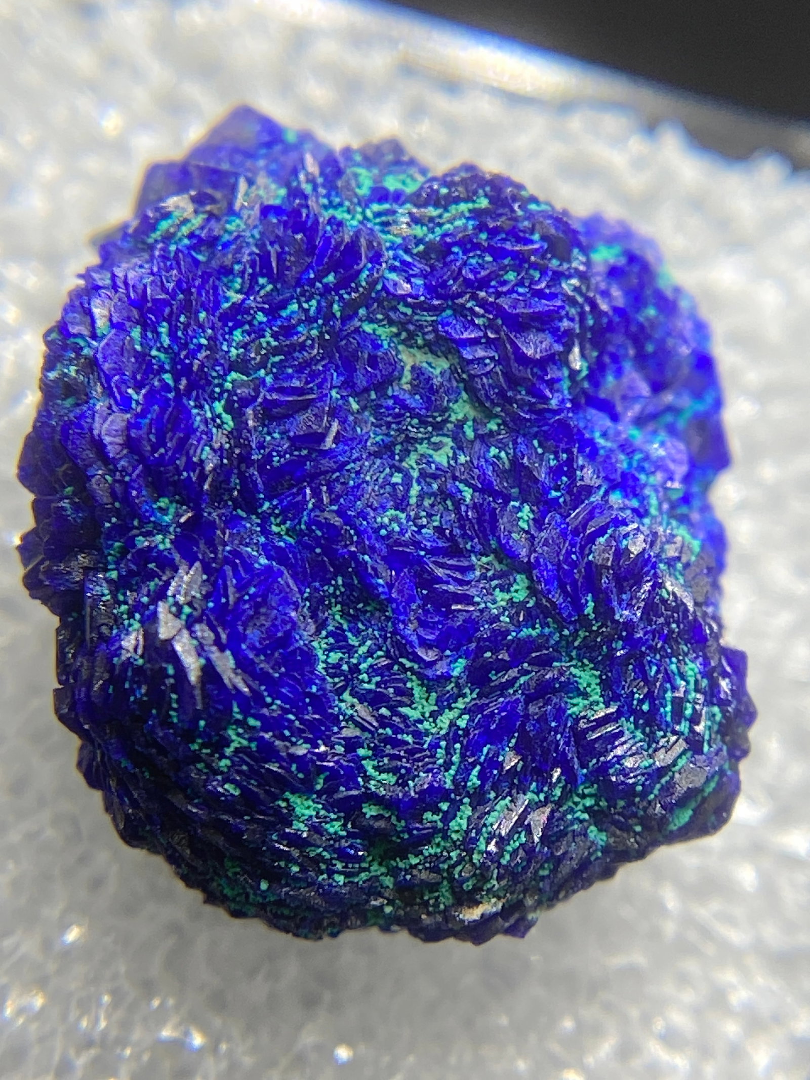 Rock, Crystal, Natural, Collectible, Mineral, Specimen: Azurite Malachite psuedomorph LaSalle, UT