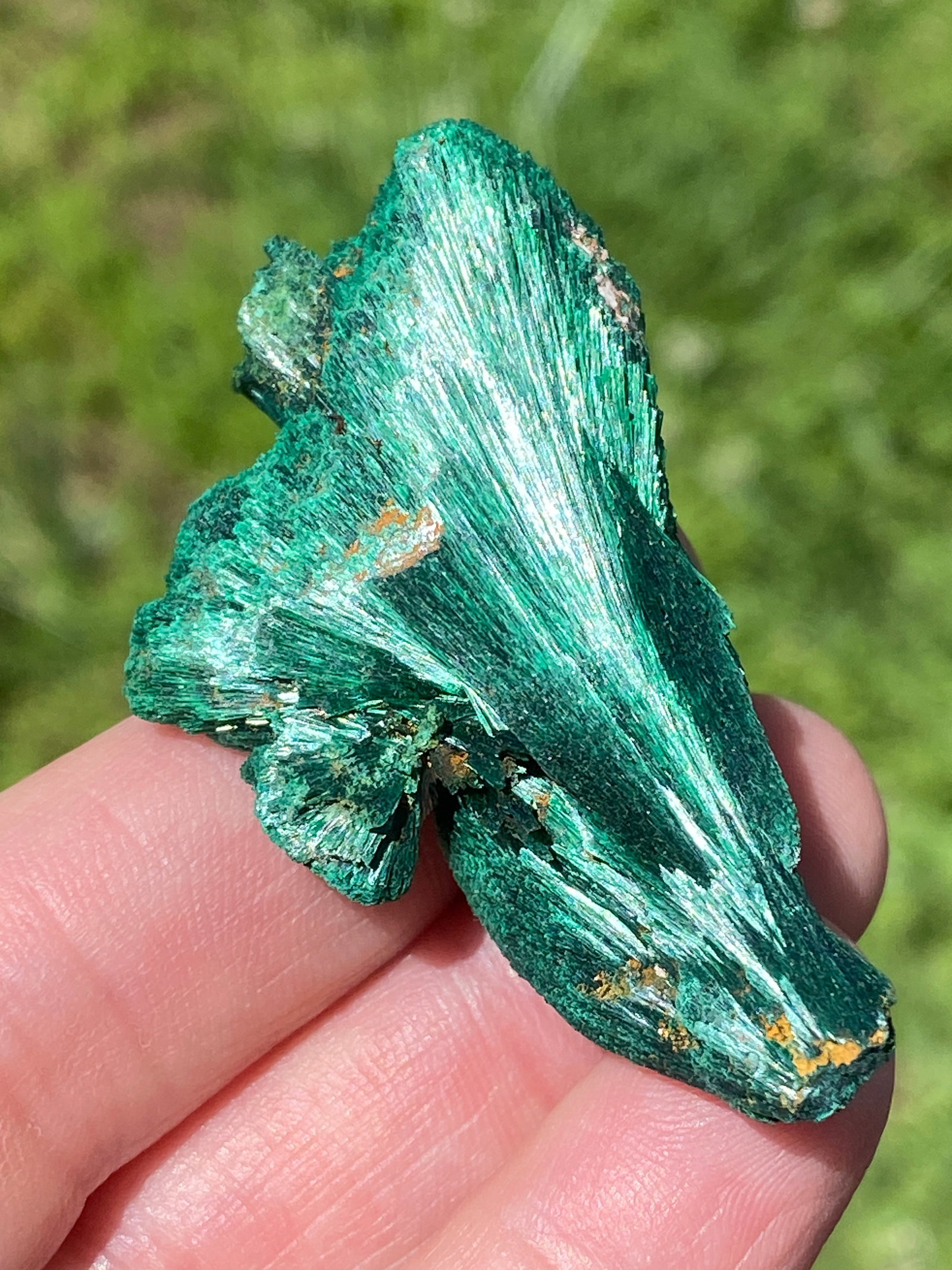 Rock, Crystal, Natural, Collectible, Mineral, Specimen: Velvet Malachite 1oz