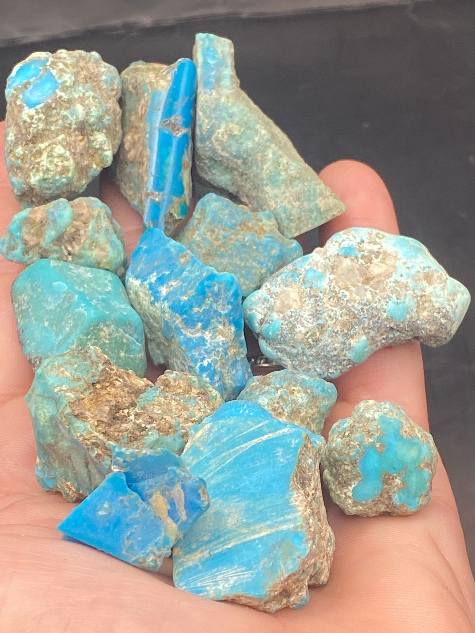 Turquoise Nuggets  Arizona  1970s collection 170g (1 of 3)