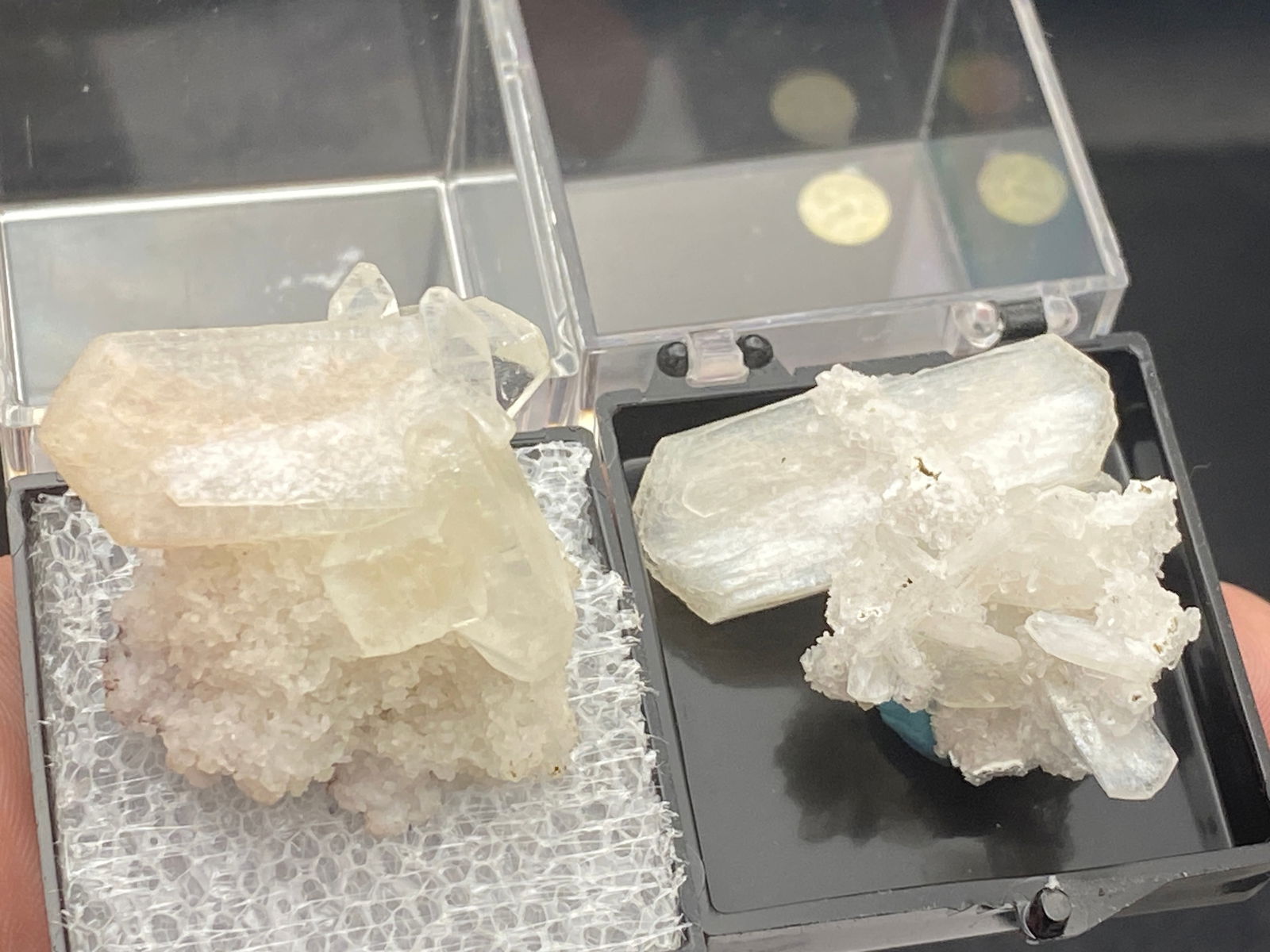 2 Zeolite Apophyllite Stilbite India Charlie Hall Collection (1 of 5)