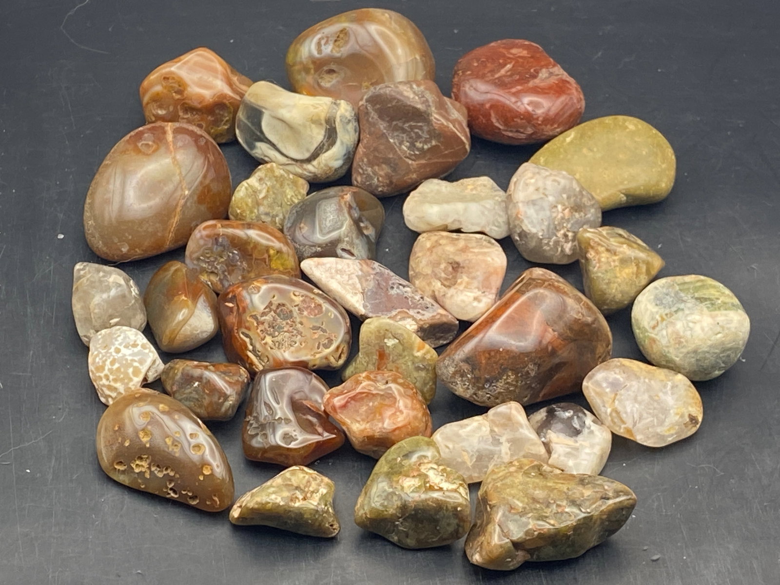 Rock, Crystal, Natural, Decor, Collectible, Tumbled: Tumbled Jaspers & Agates 2lb
