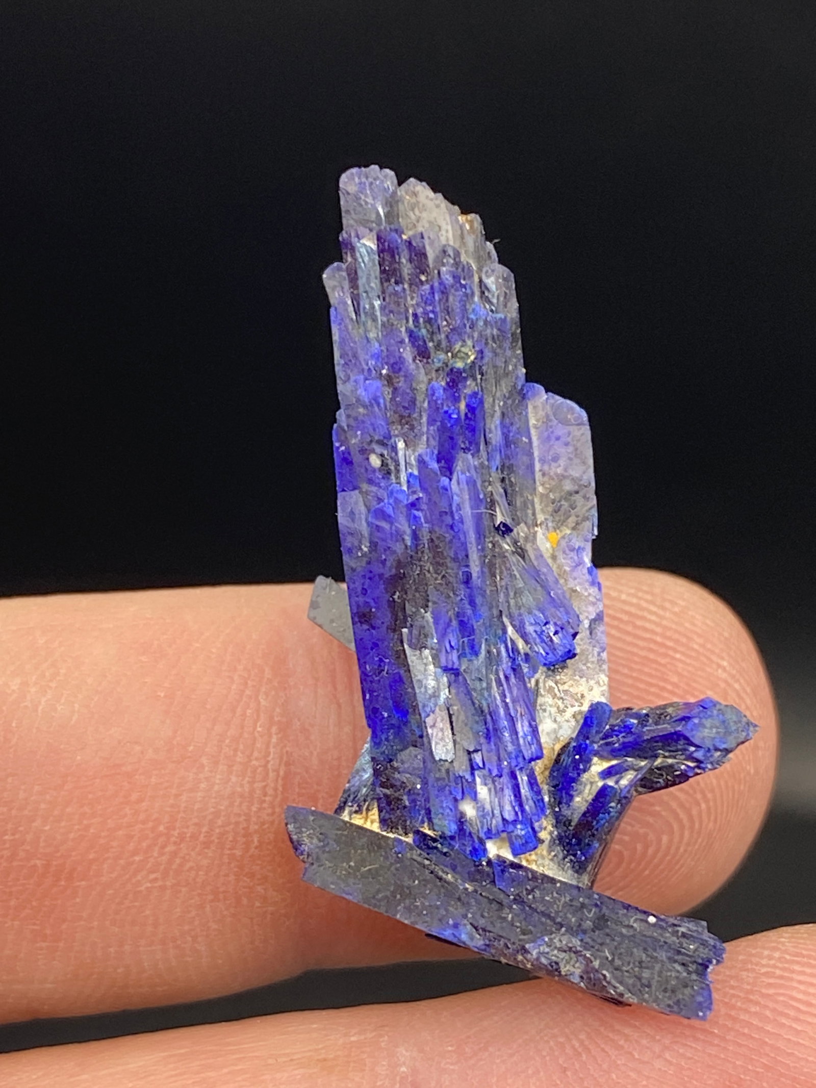 Rock, Crystal, Natural, Collectible, Mineral, Specimen: Azurite Crystals Morocco