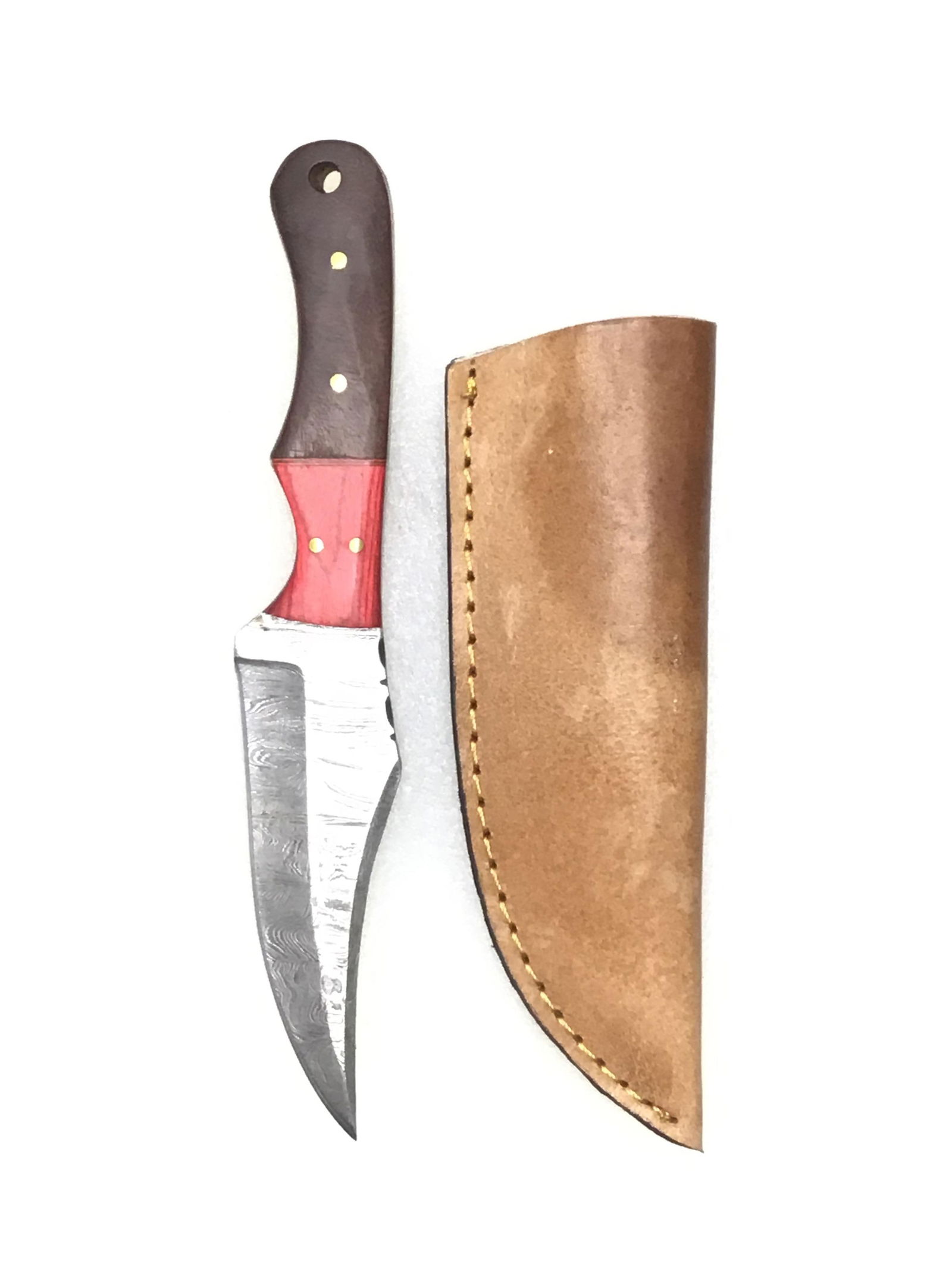 Damascus skinning knife (1 of 3)