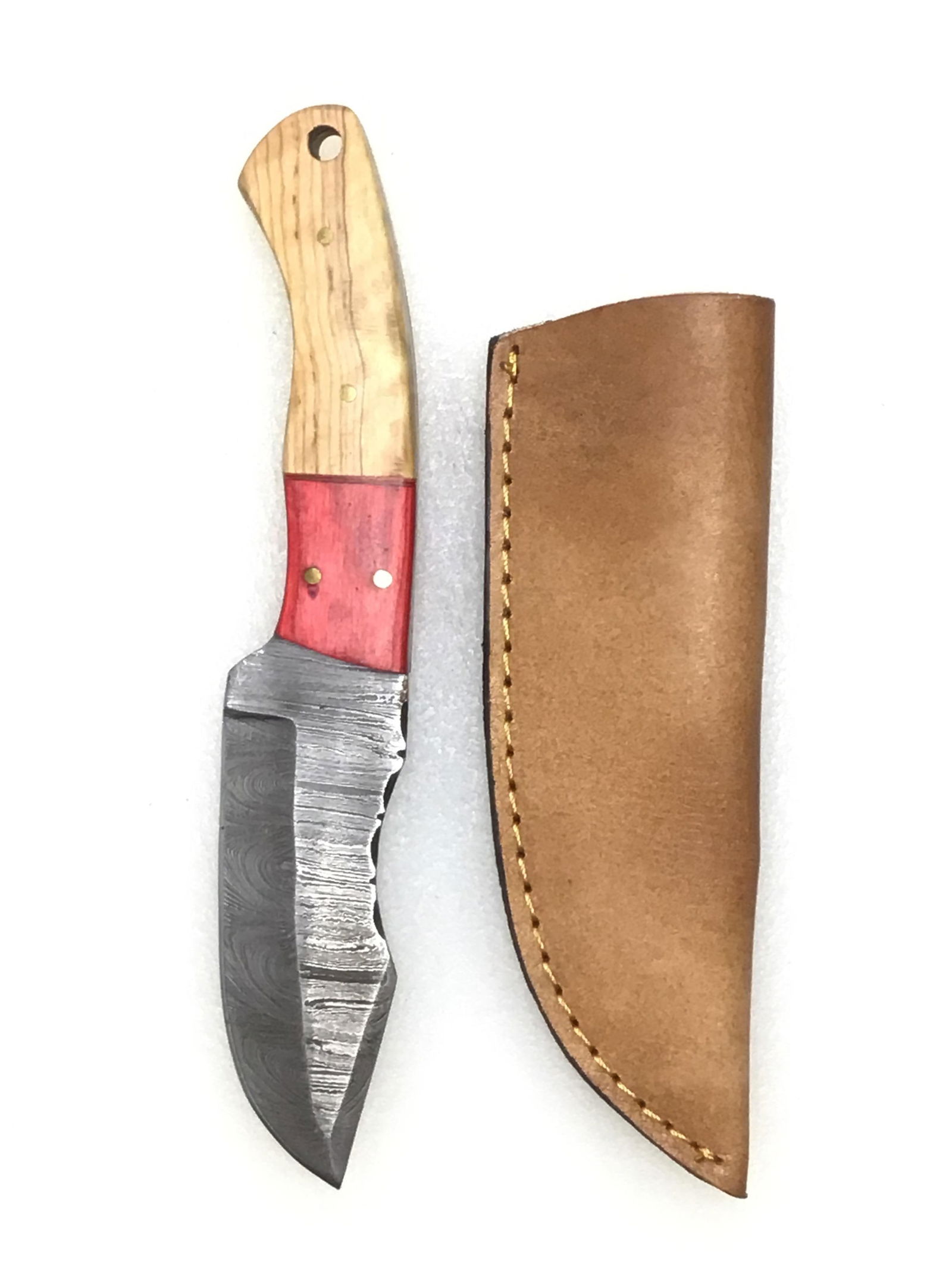 Damascus skinning knife (1 of 3)