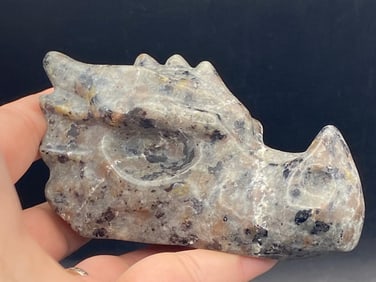 Rock, Crystal, Natural, Decor, Collectible, Carving, Dragon, Skull, Fluorescent