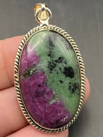 Rock, Crystal, Natural, Jewelry, Pendant, Sterling