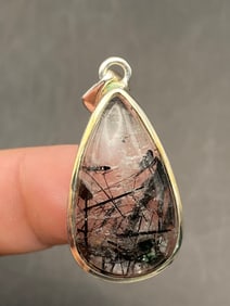 Rock, Crystal, Natural, Jewelry, Pendant, Sterling