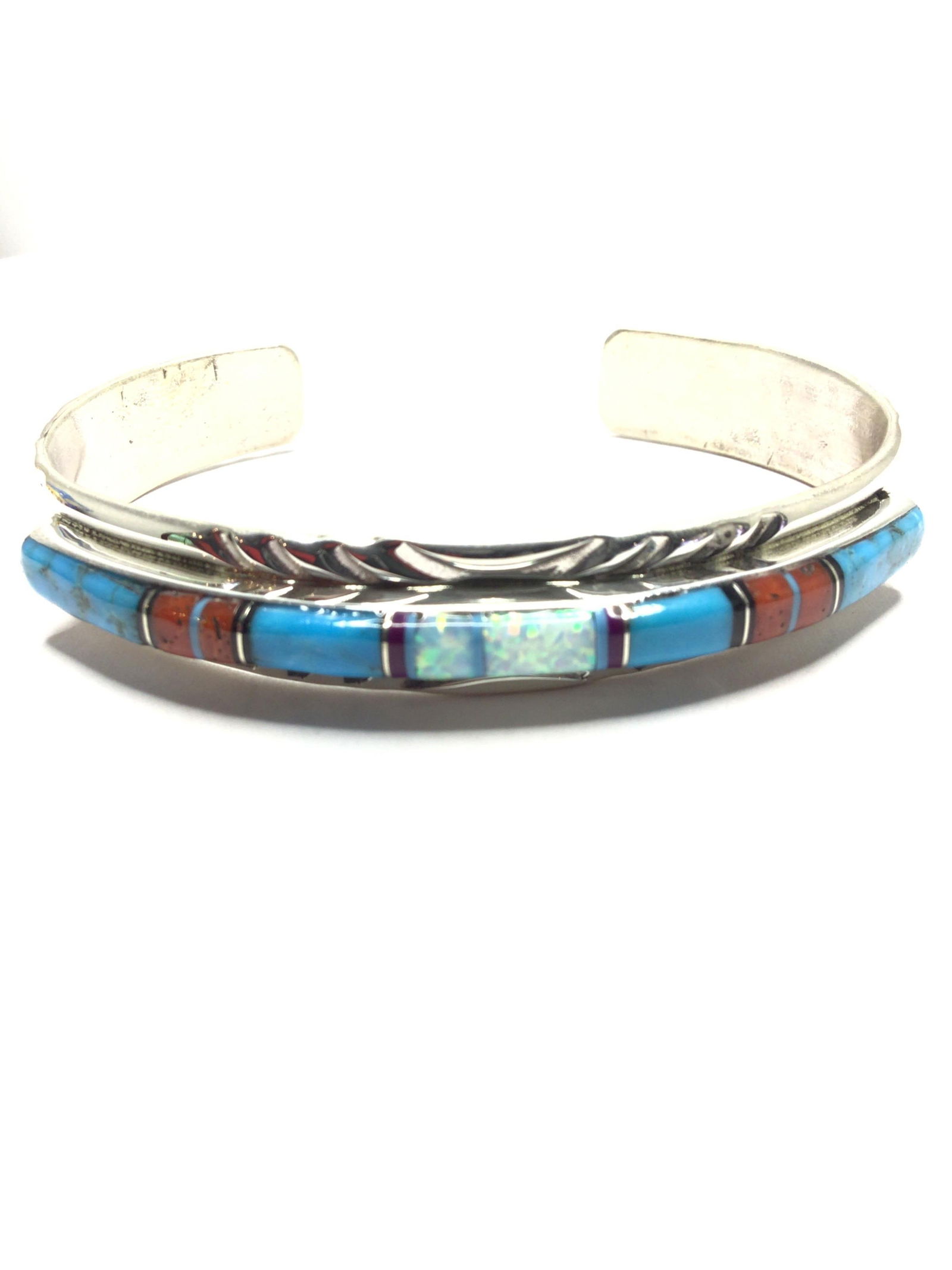 Zuni handmade cuff bracelet (1 of 3)